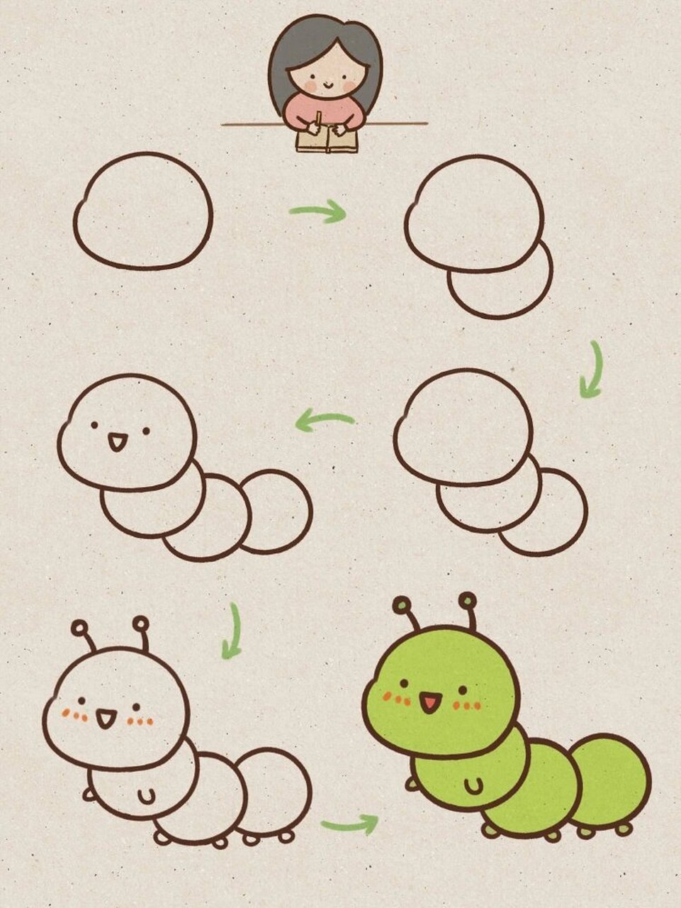 小贝简笔画-毛毛虫91 91毛毛虫一般指鳞翅目(蛾类和蝶类)昆虫的