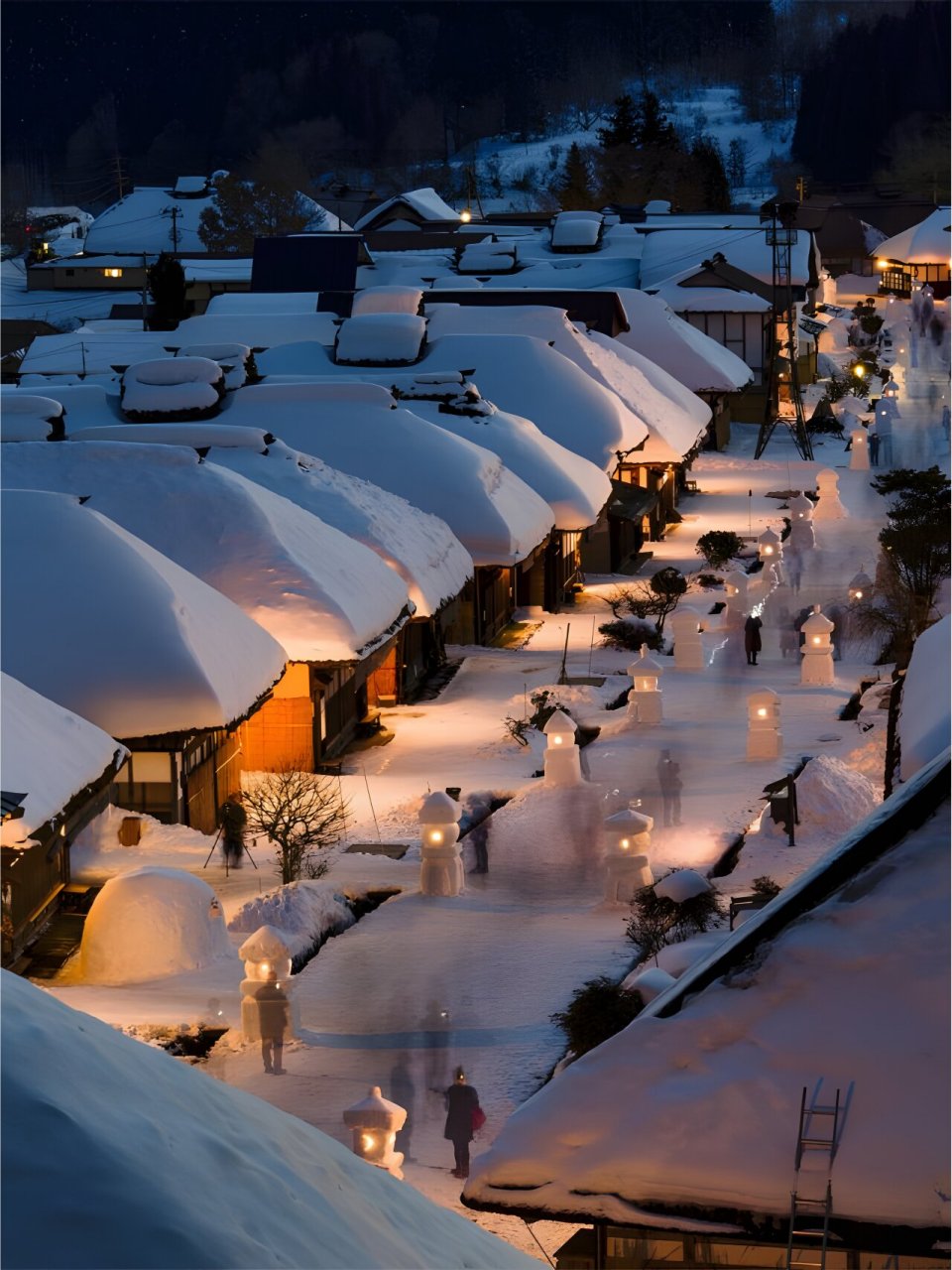 下雪后的世界总是梦幻又飘渺的 特别是青森秋田等日本沿海地区 打算