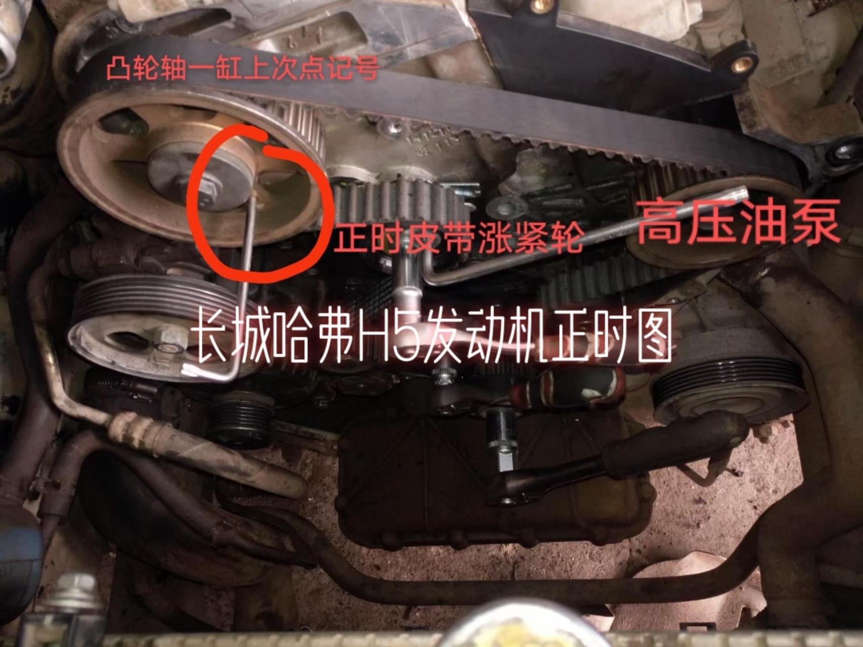 长城哈弗h5发动机正时图