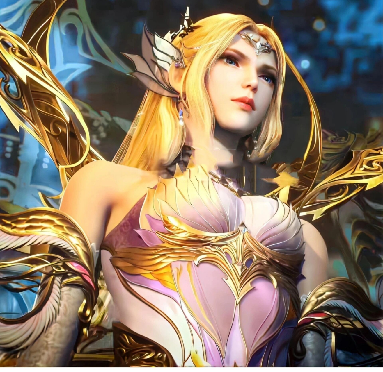 斗罗大陆高清壁纸1——千仞雪 啊啊啊!小雪成神后的建模也太好看了吧!