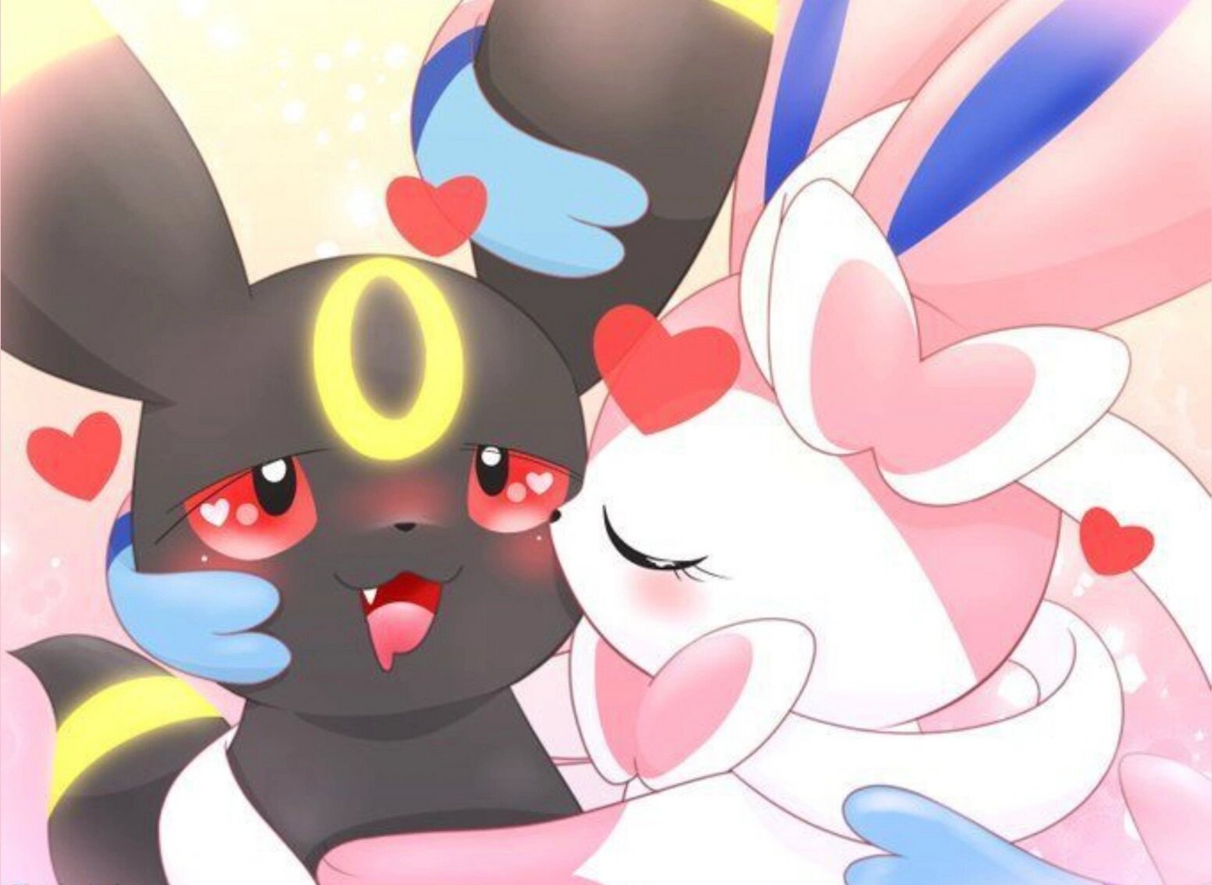 月亮伊布🖤仙子伊布🩷