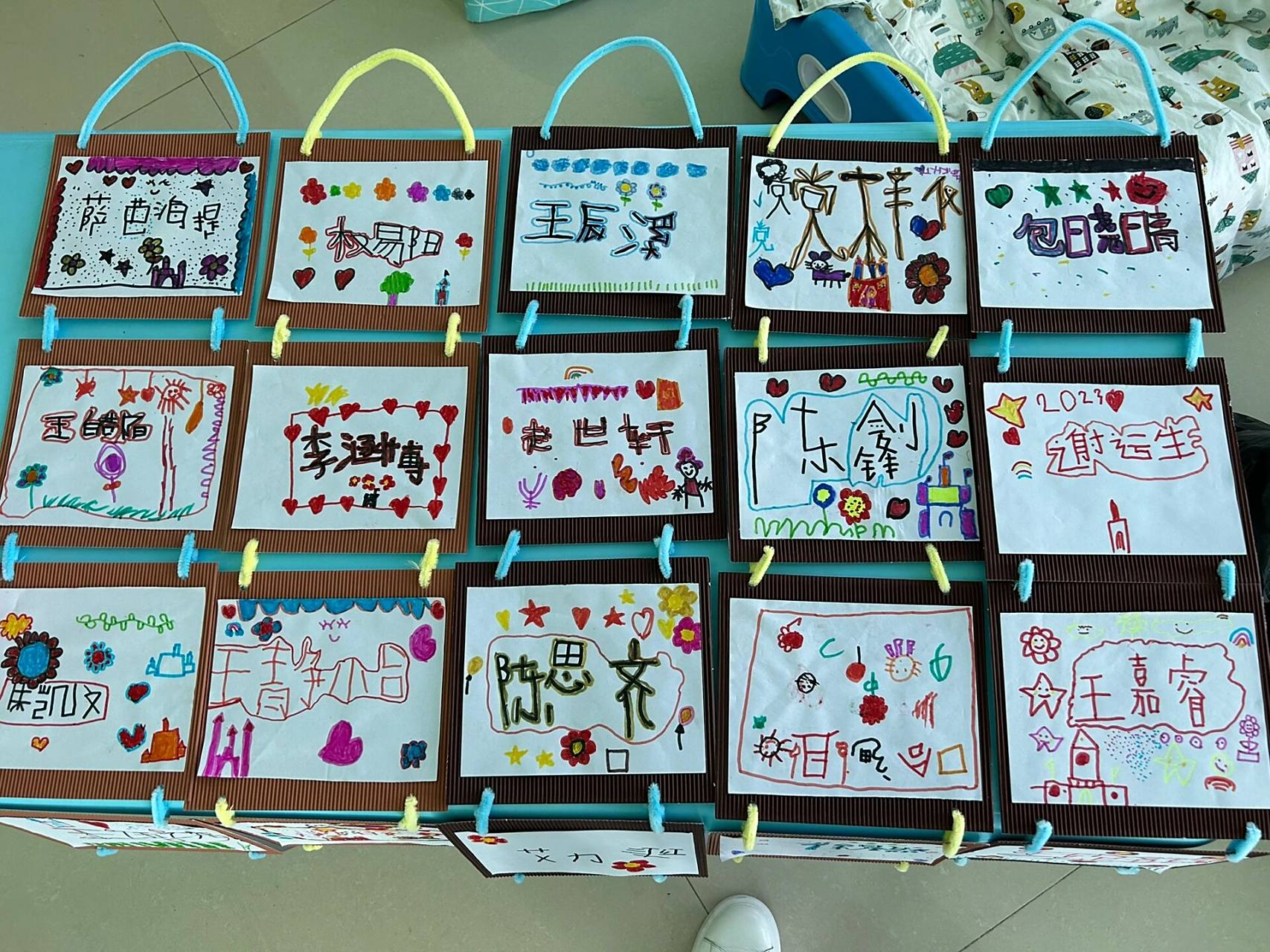 幼儿园—大班我设计的名片 好好珍惜我的神兽,已经是大班的小朋友了