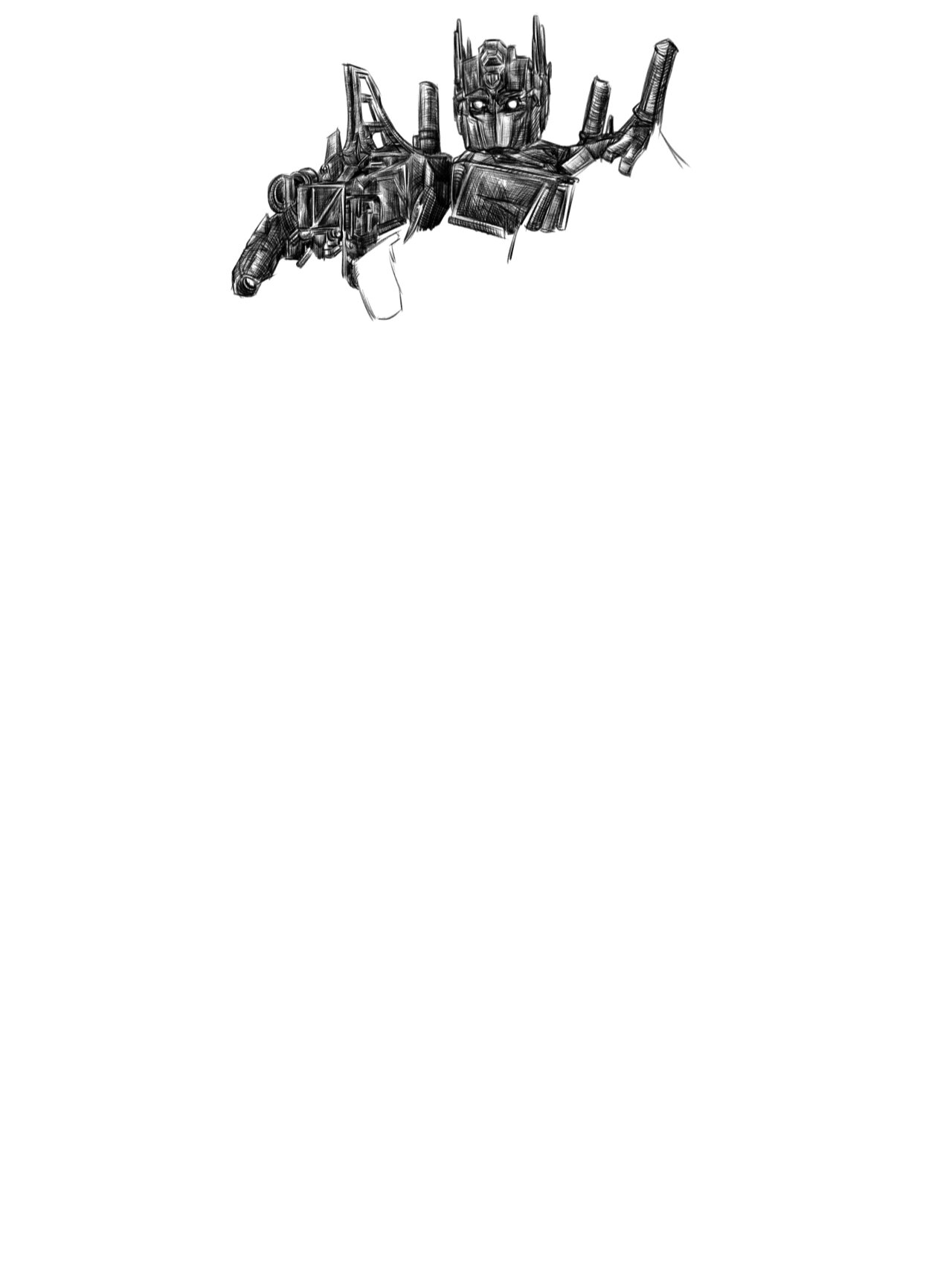 随手画变形金刚擎天柱含步骤图