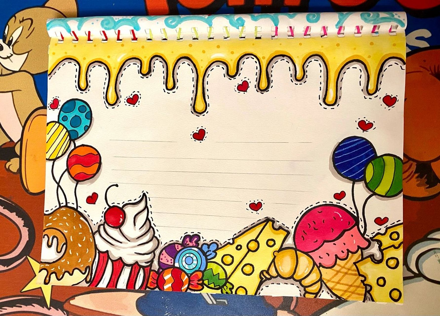 手抄报模版食物甜点篇 7315多乐绘马克笔