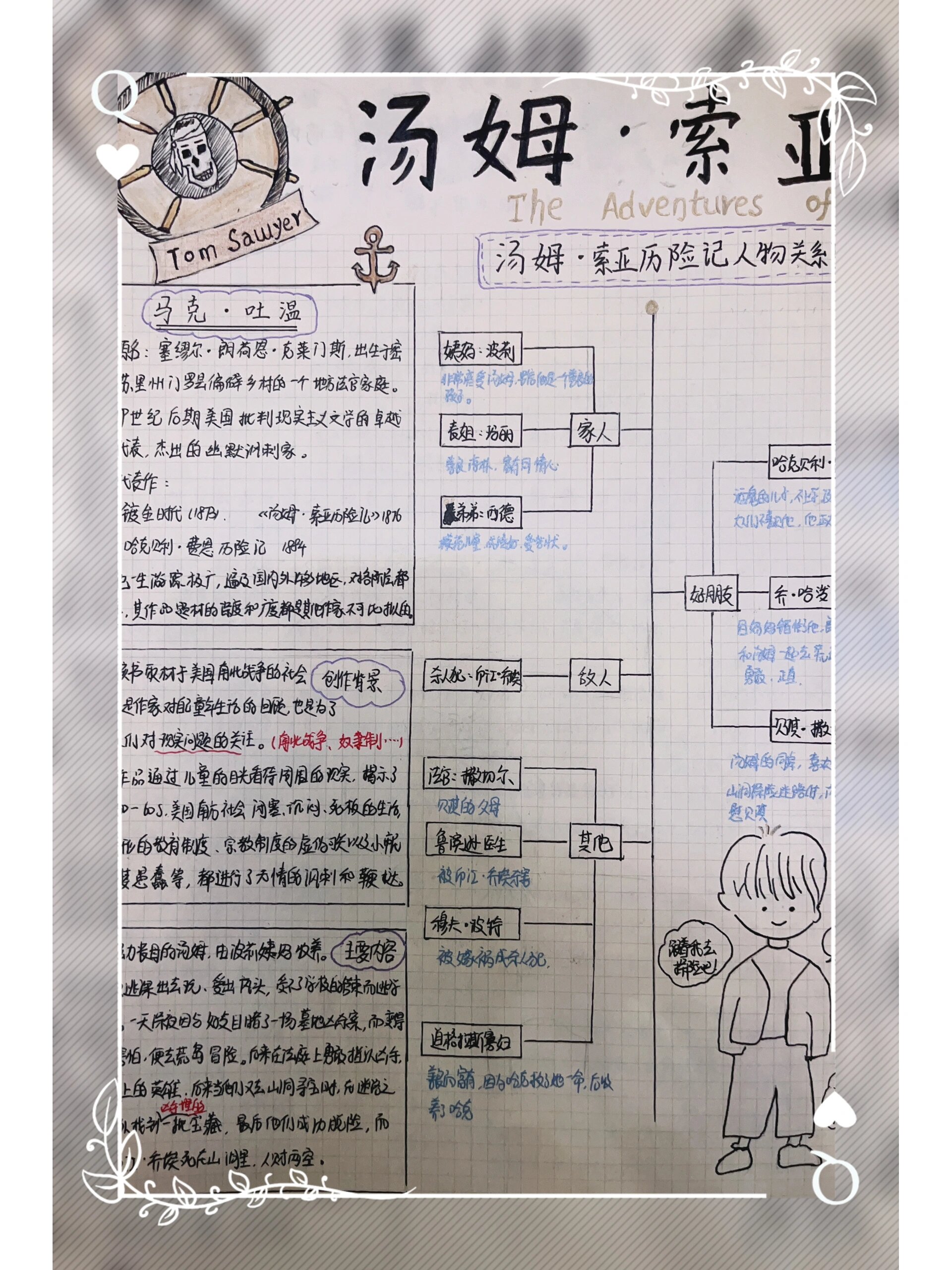 《汤姆索亚历险记》读书手帐