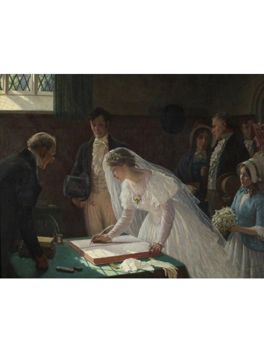 名称:婚礼签字 英文名称:the wedding register 创作者:埃德蒙