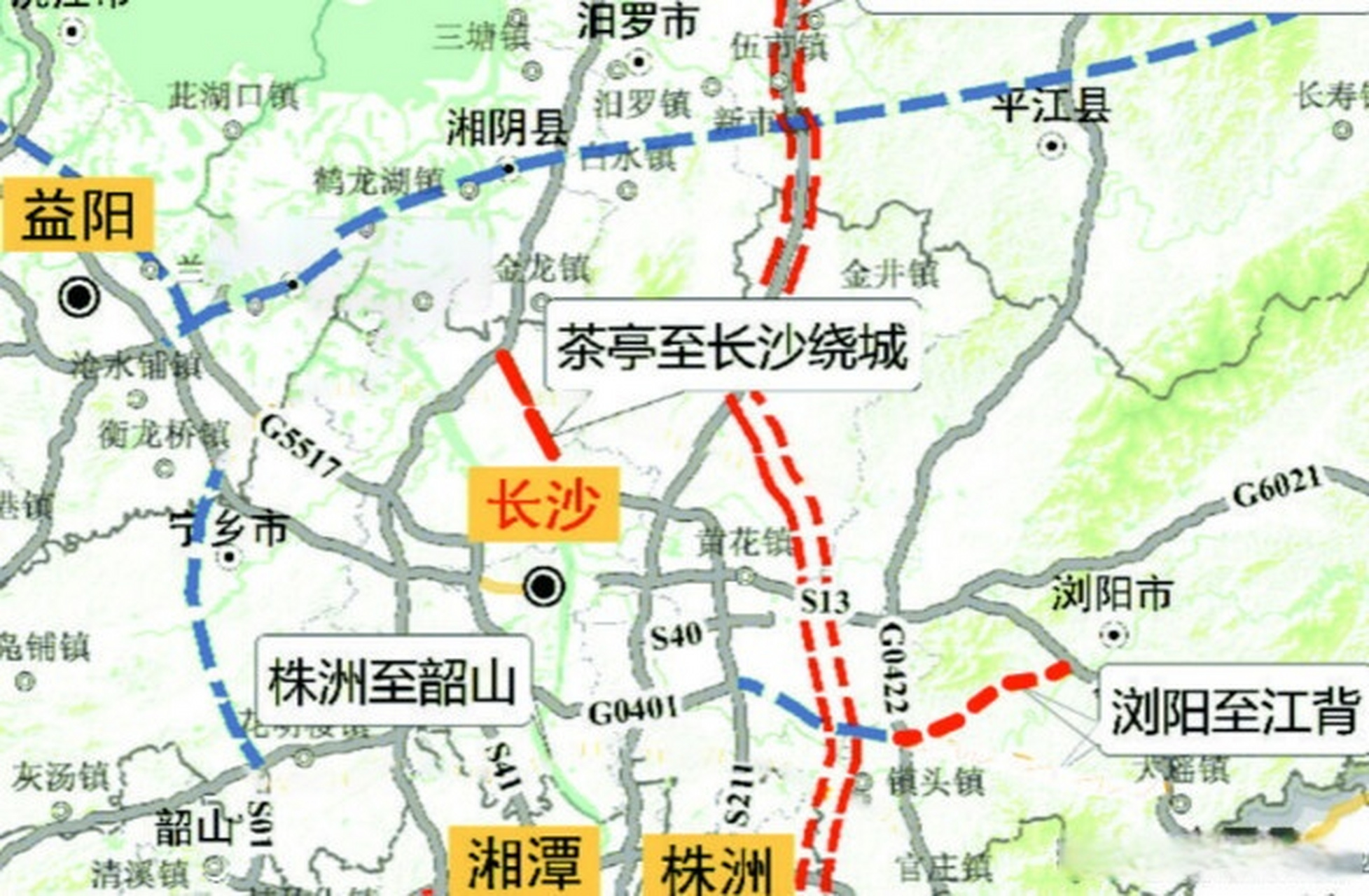 省发改委近日正式批复茶亭互通至长沙绕城高速公路项目(茶长高速秃 