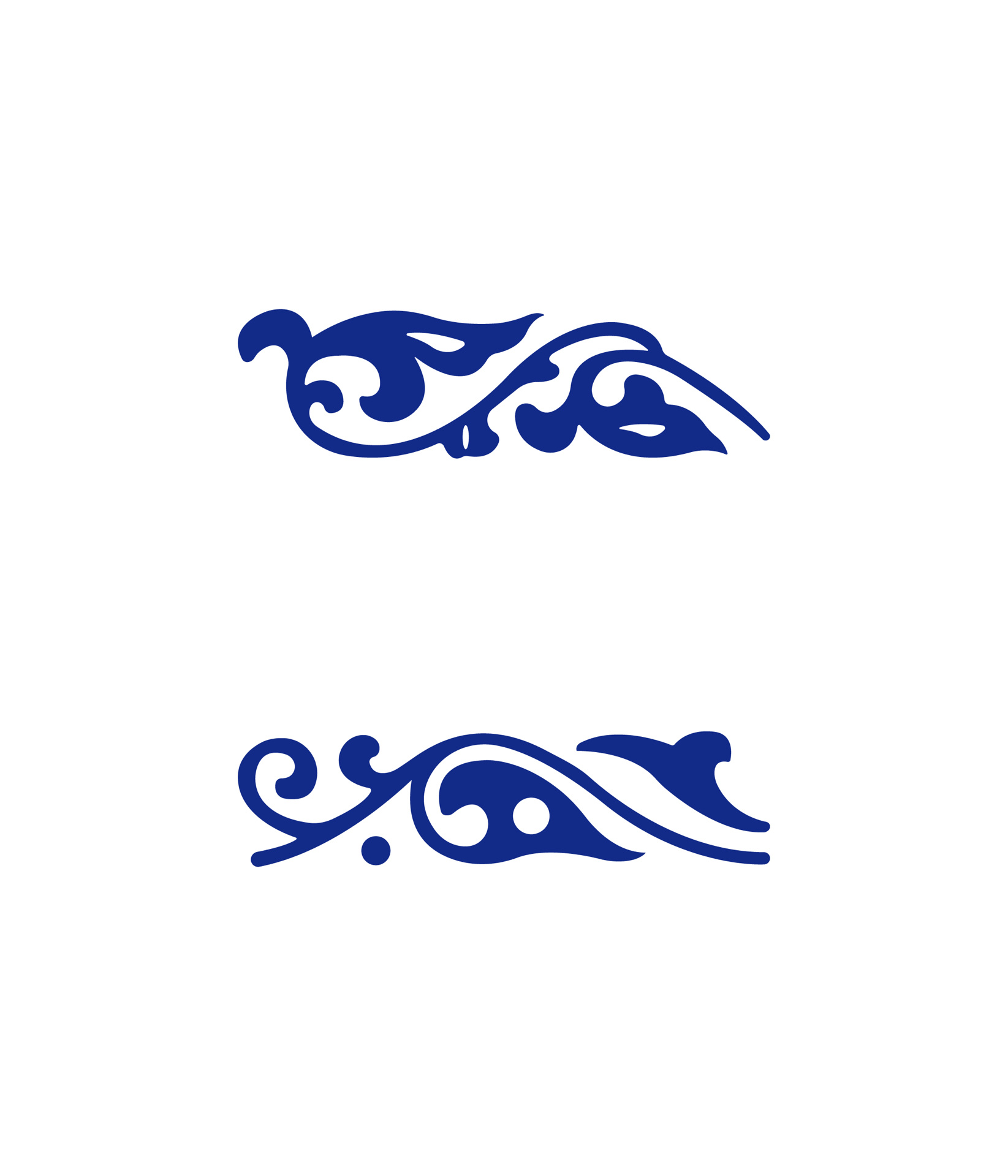 传统图案-唐草纹样(三) 唐草纹是"s"形波状曲线排列的一种花纹,多数