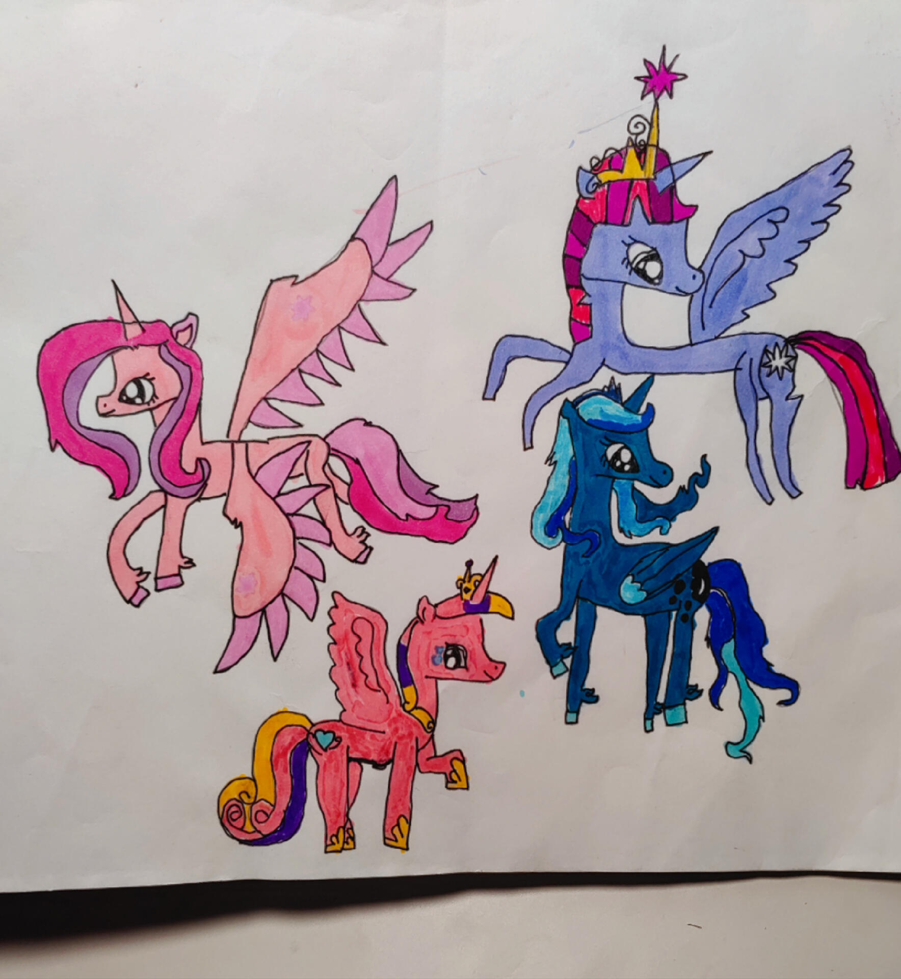 每日一画 小马宝莉 全部公主