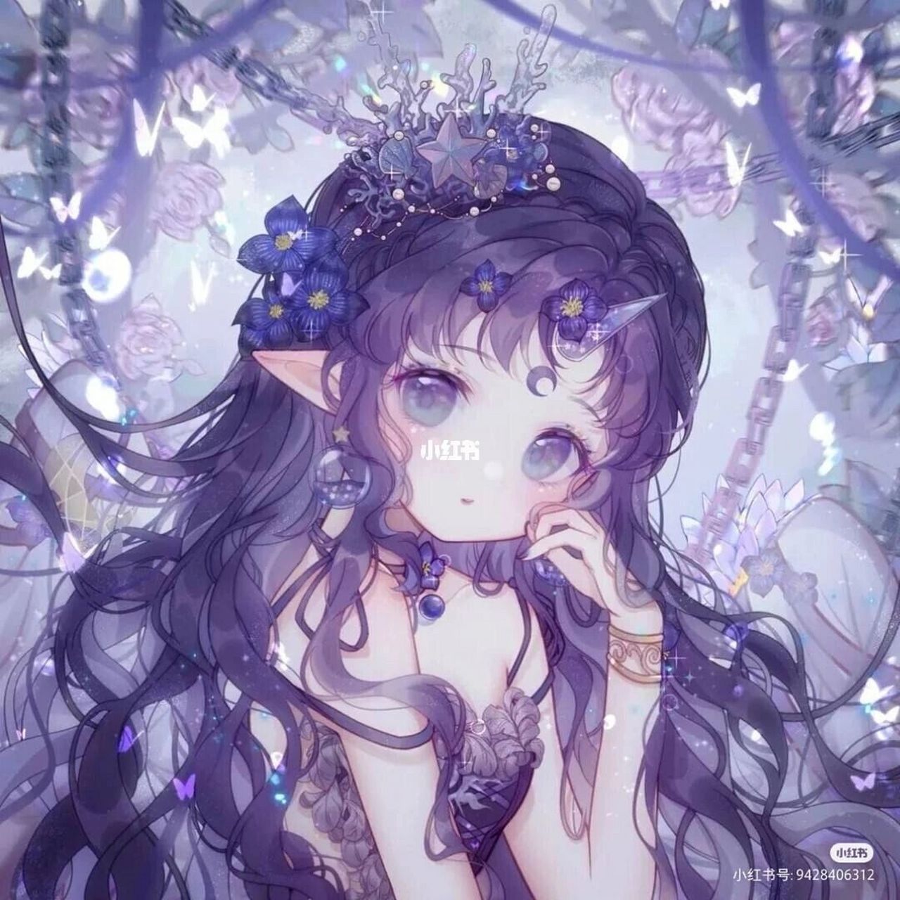 天蝎座卡通头像来啦!你们喜欢哪一张呢? 紫色系