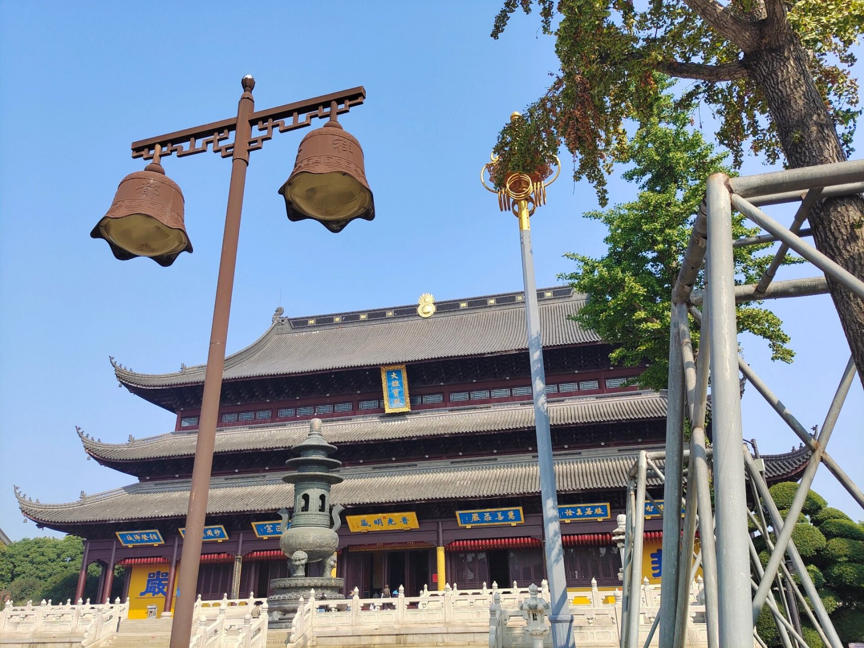 苏州阳澄湖重元寺~水天佛国 位于苏州阳澄湖风景区,寺庙的建筑有山门