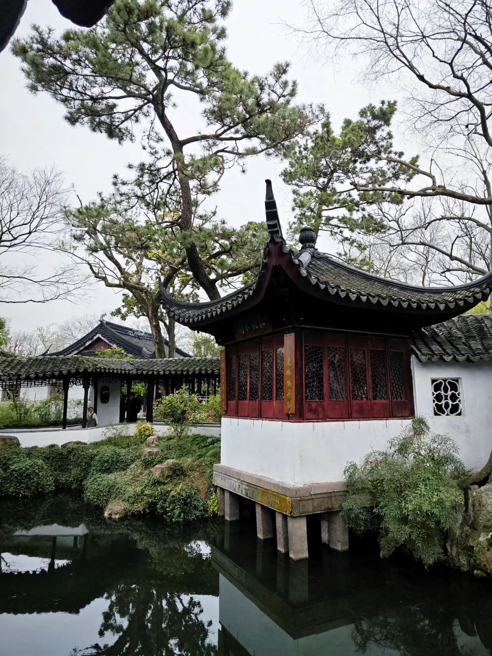 苏州系列99 |拙政园松风水阁 偷懒了三个多月,速涂一张洗洗睡