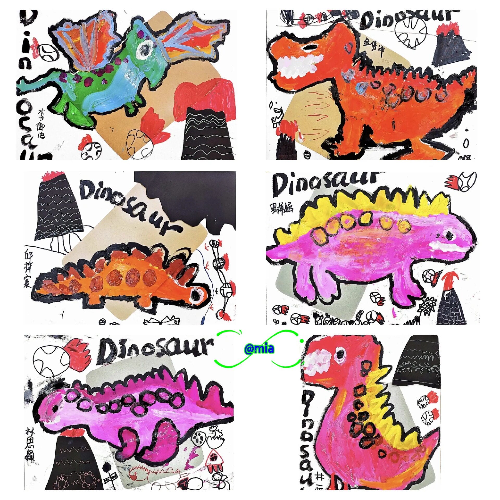 儿童画《恐龙为什么灭绝了》6岁 1,认识什么是因果联想.