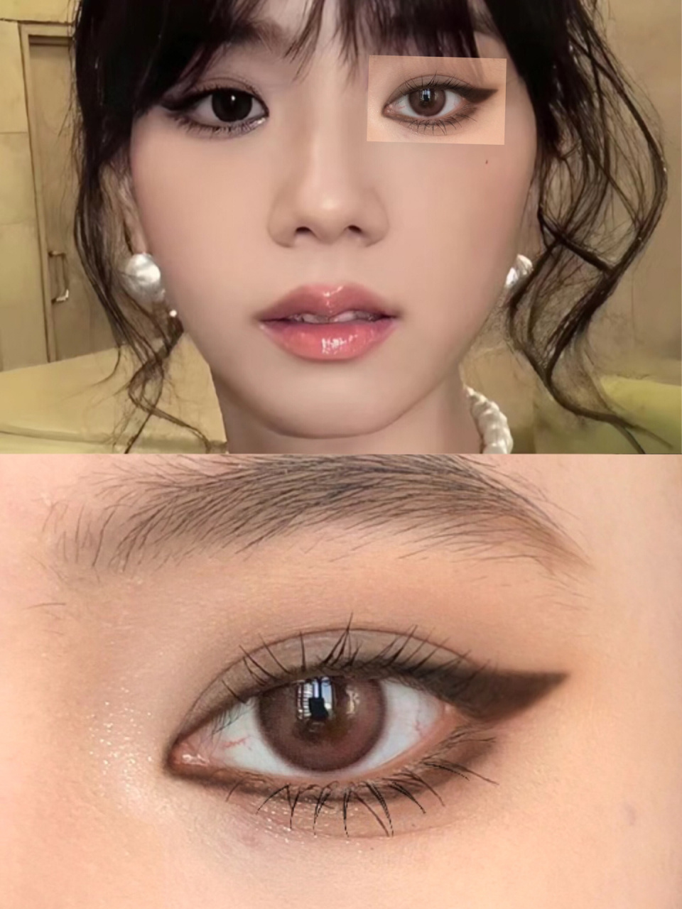 jisoo仿妆|93富贵猫系小烟熏眼妆 jisoo新歌的妆造太美啦～ 小烟熏