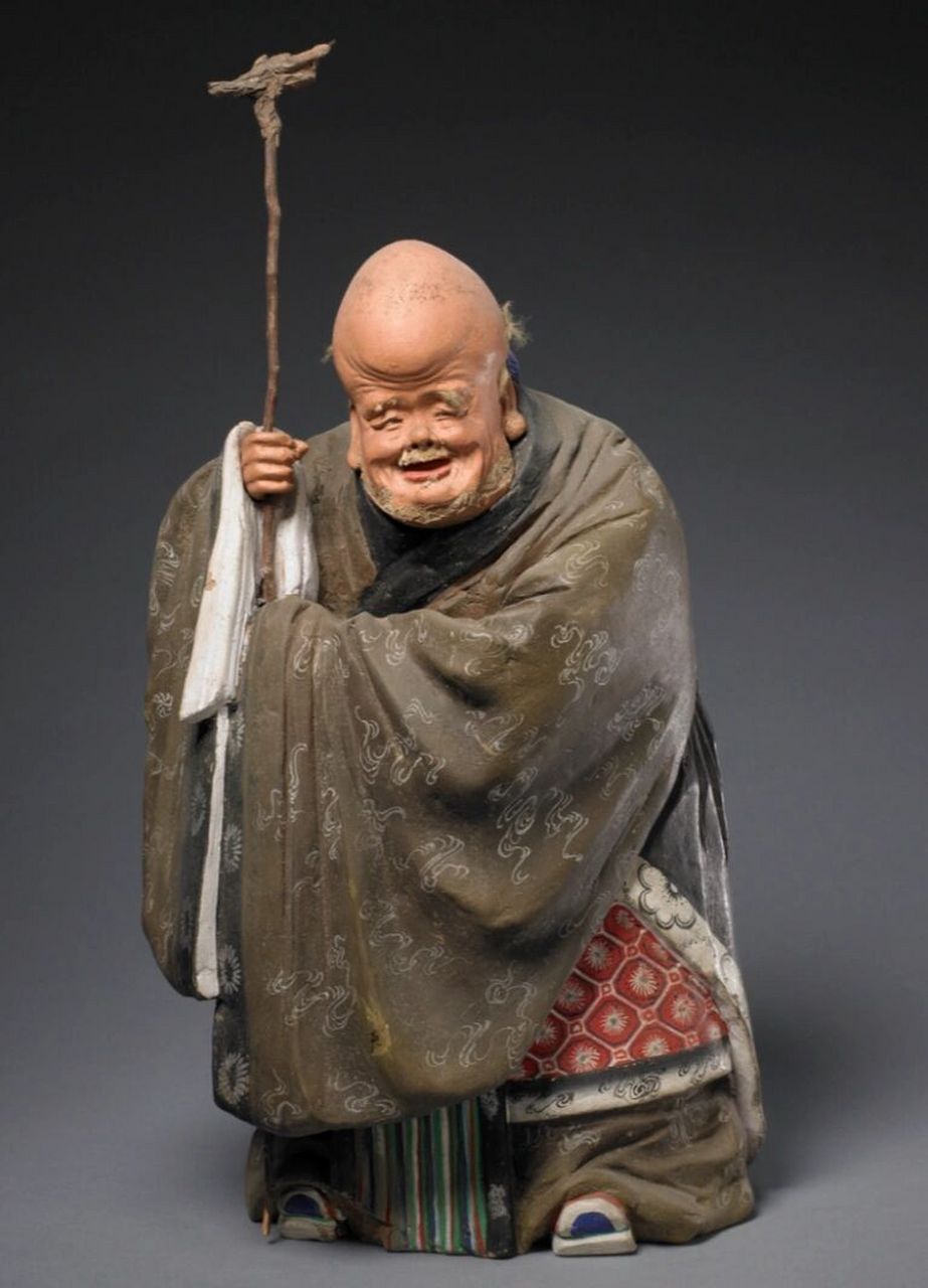 故宫博物院文物号00000011～16藏品 泥人张 《泥人张彩塑福星像》