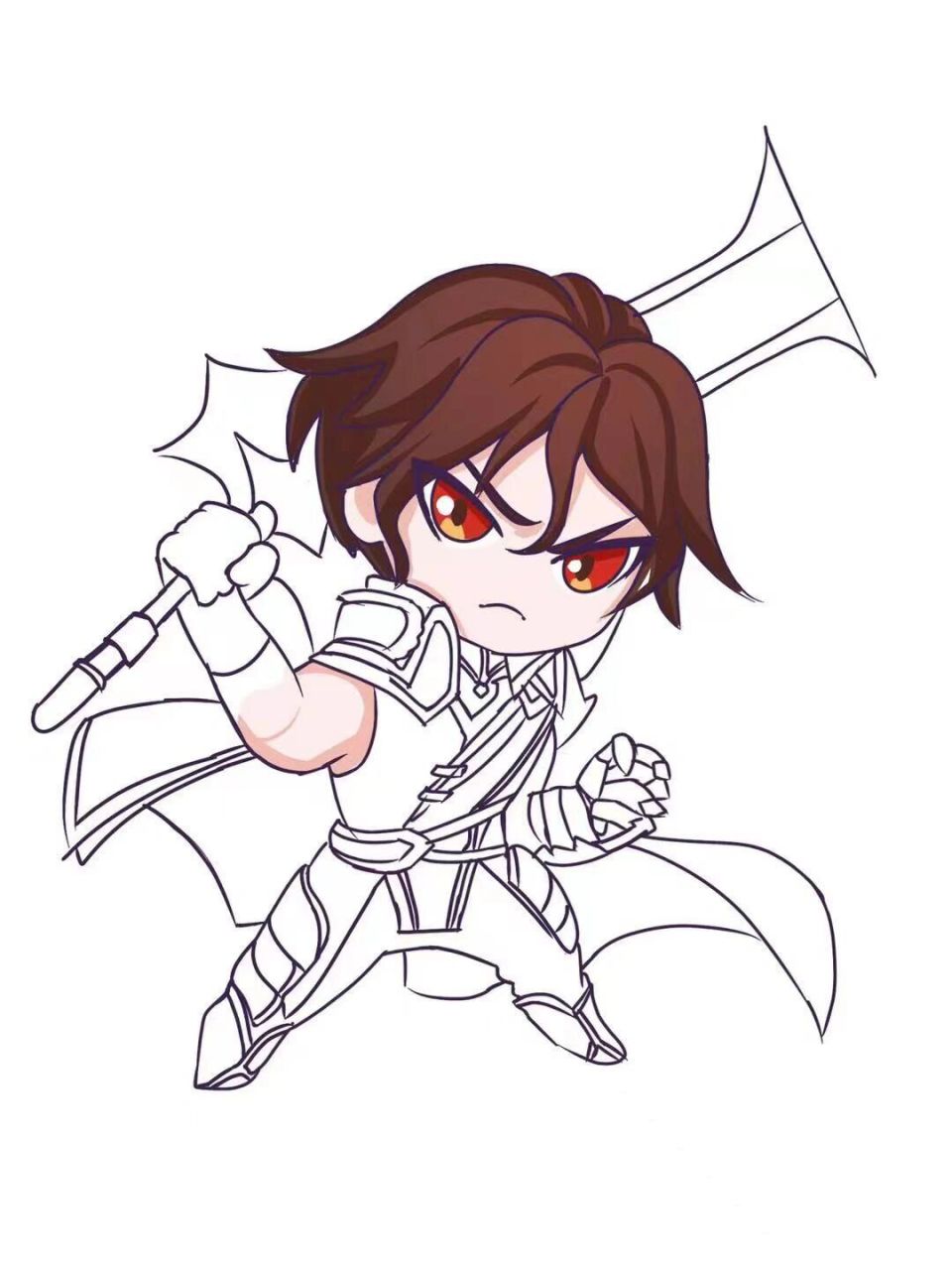 手绘王者荣耀李信