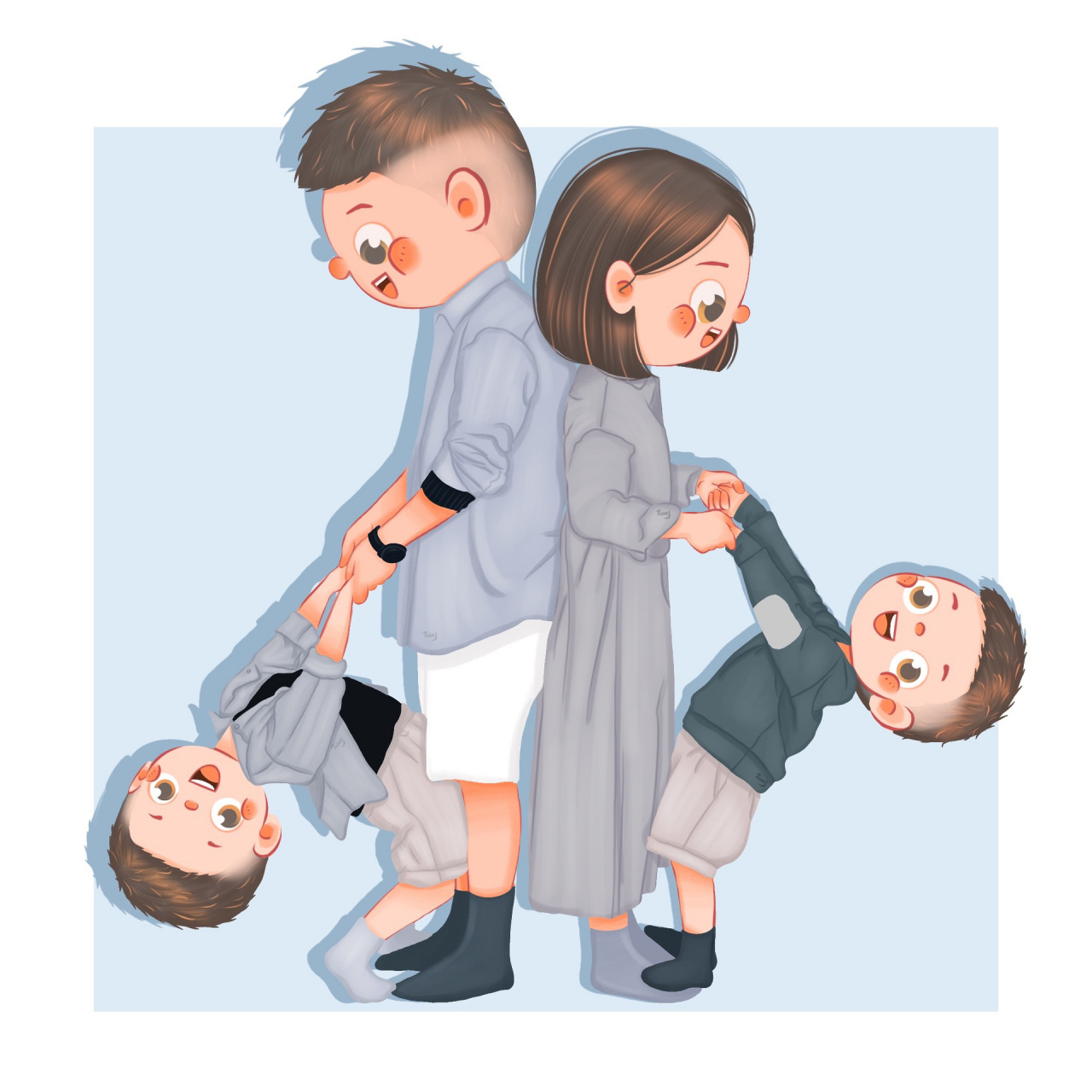 全家福头像|相亲相爱一家人69/100 最美的风景总在路上,最好的心情总