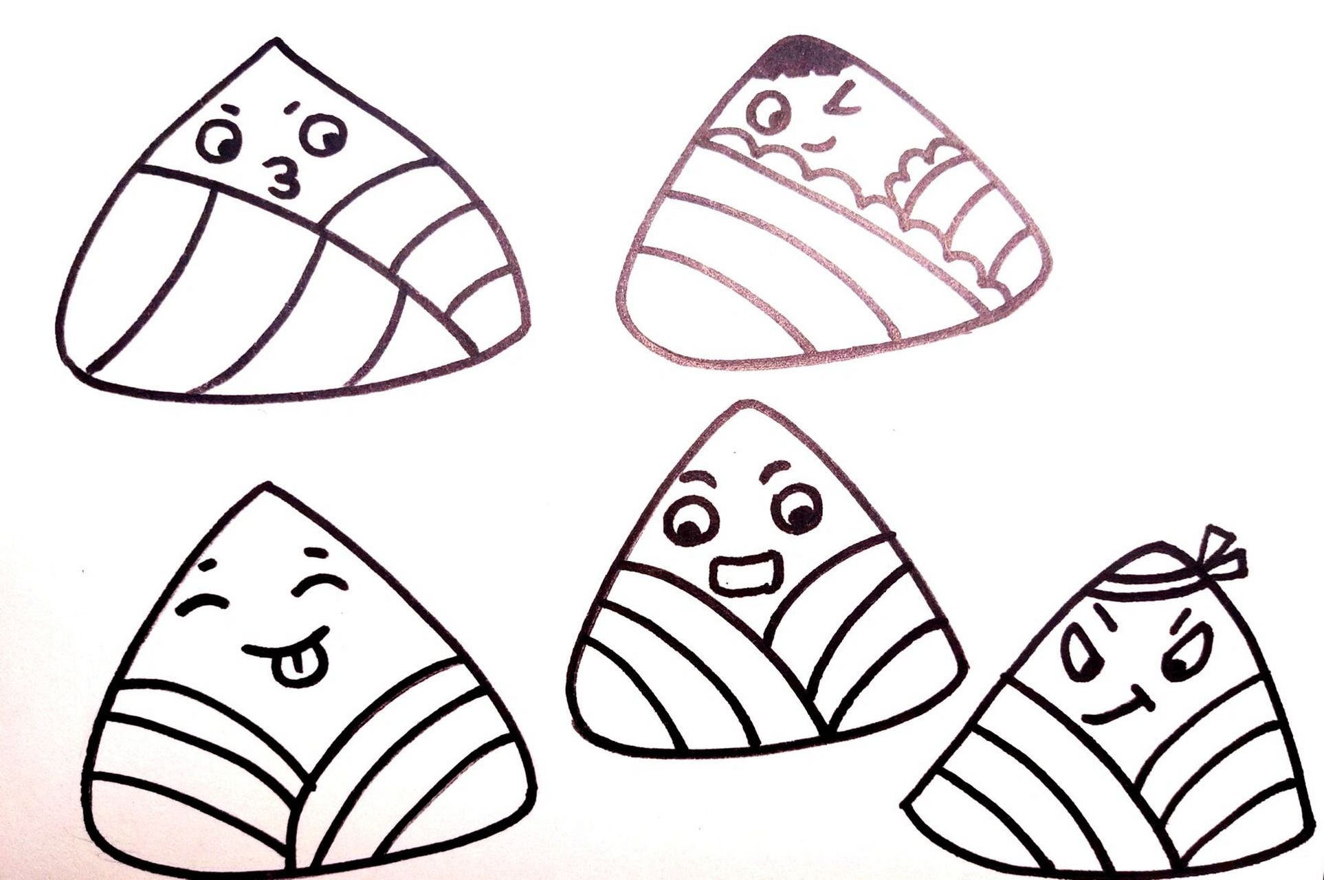 【创意儿童画】粽子熟了61带步骤61端午节绘画