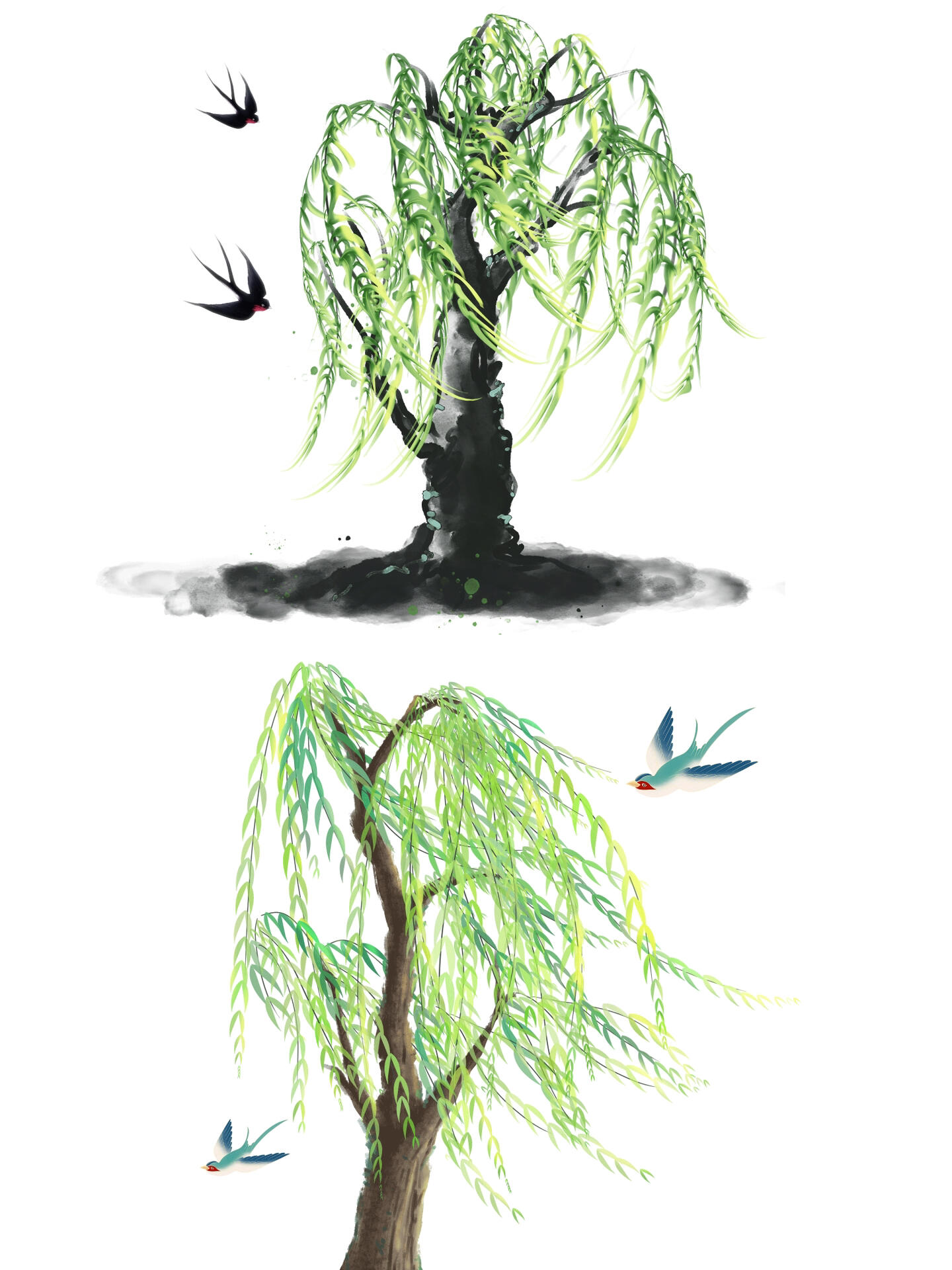 杨柳免抠素材97