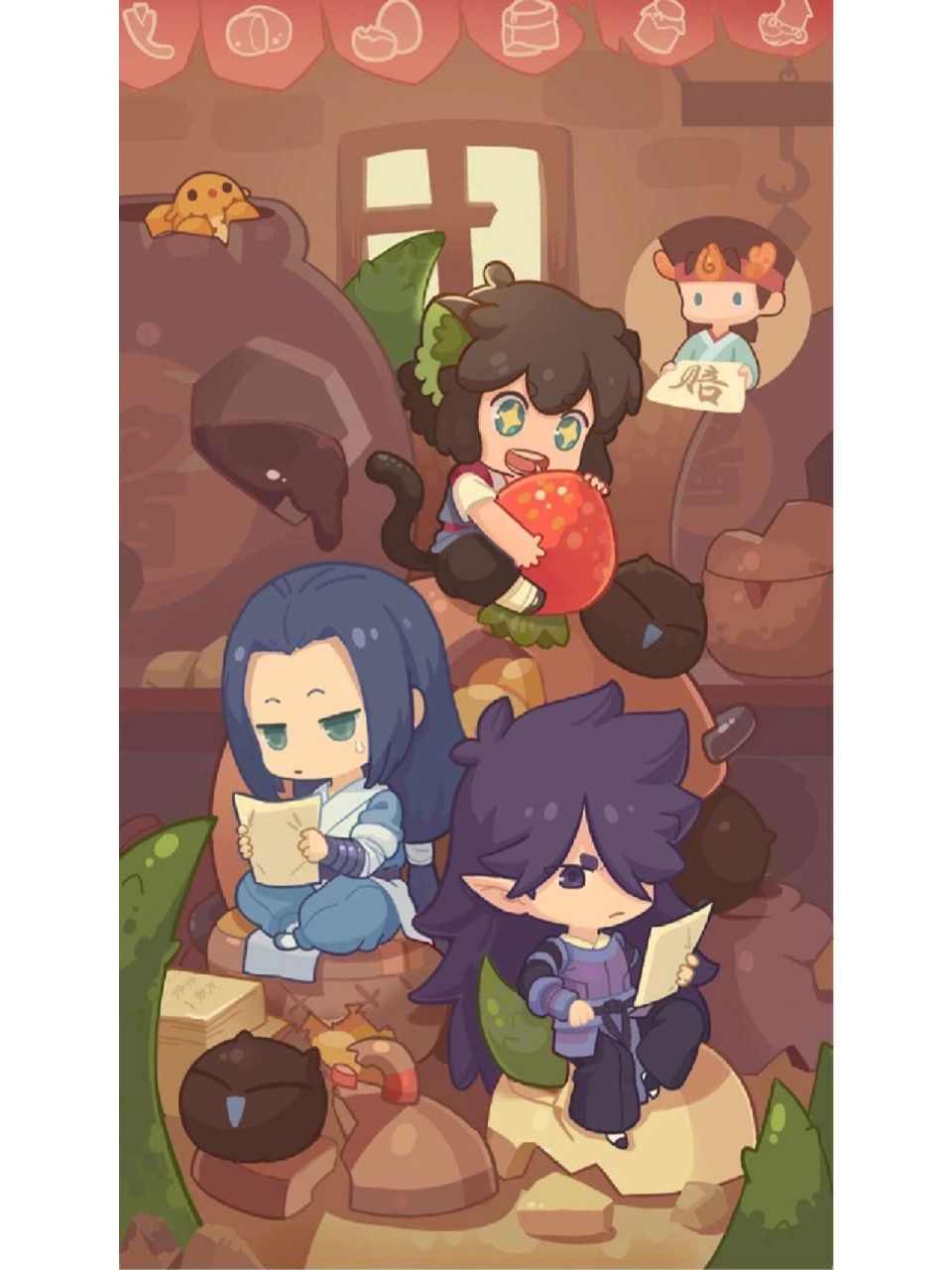 罗小黑壁纸 这回是q版的