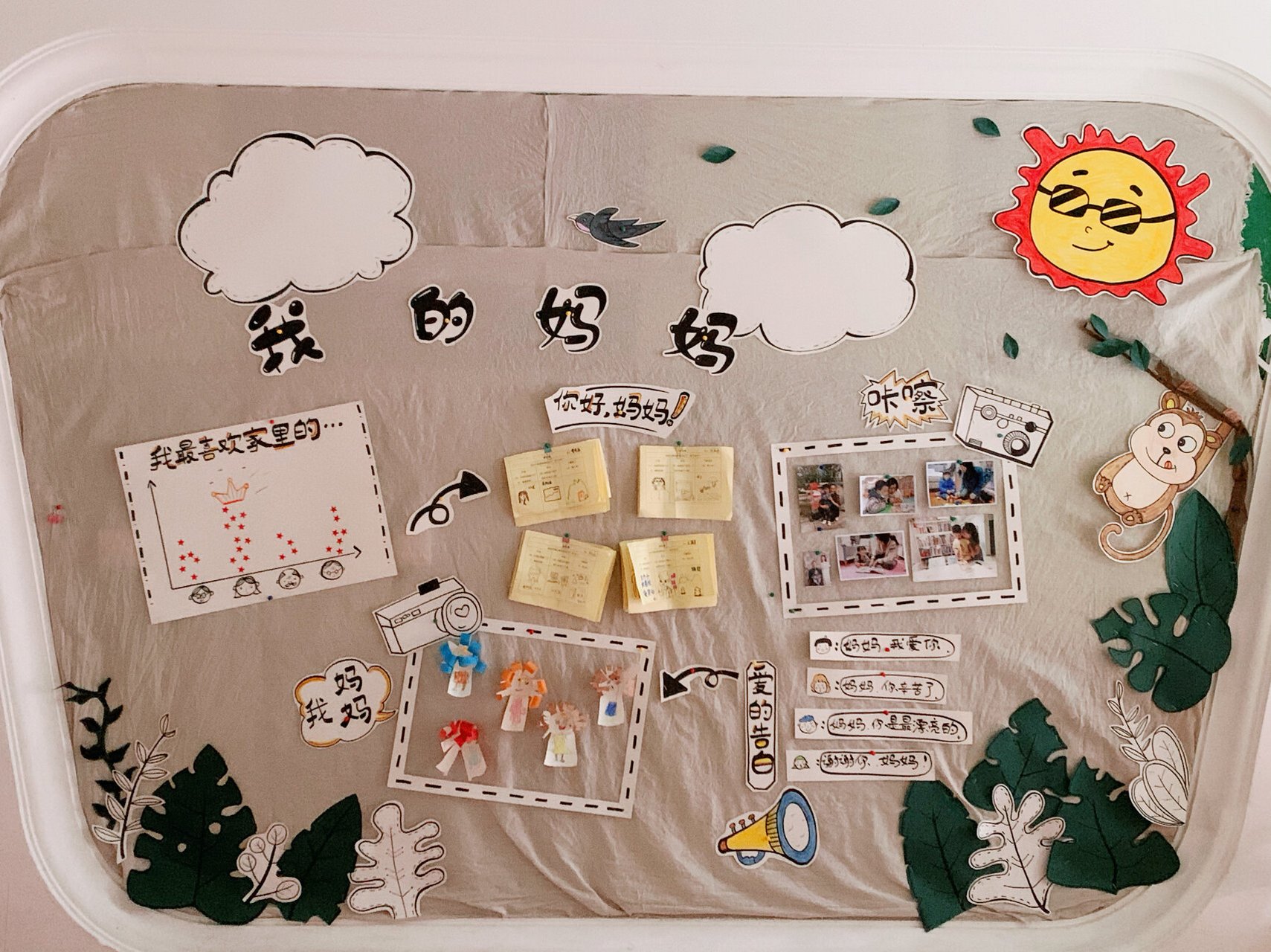 小班主题墙《我的妈妈》