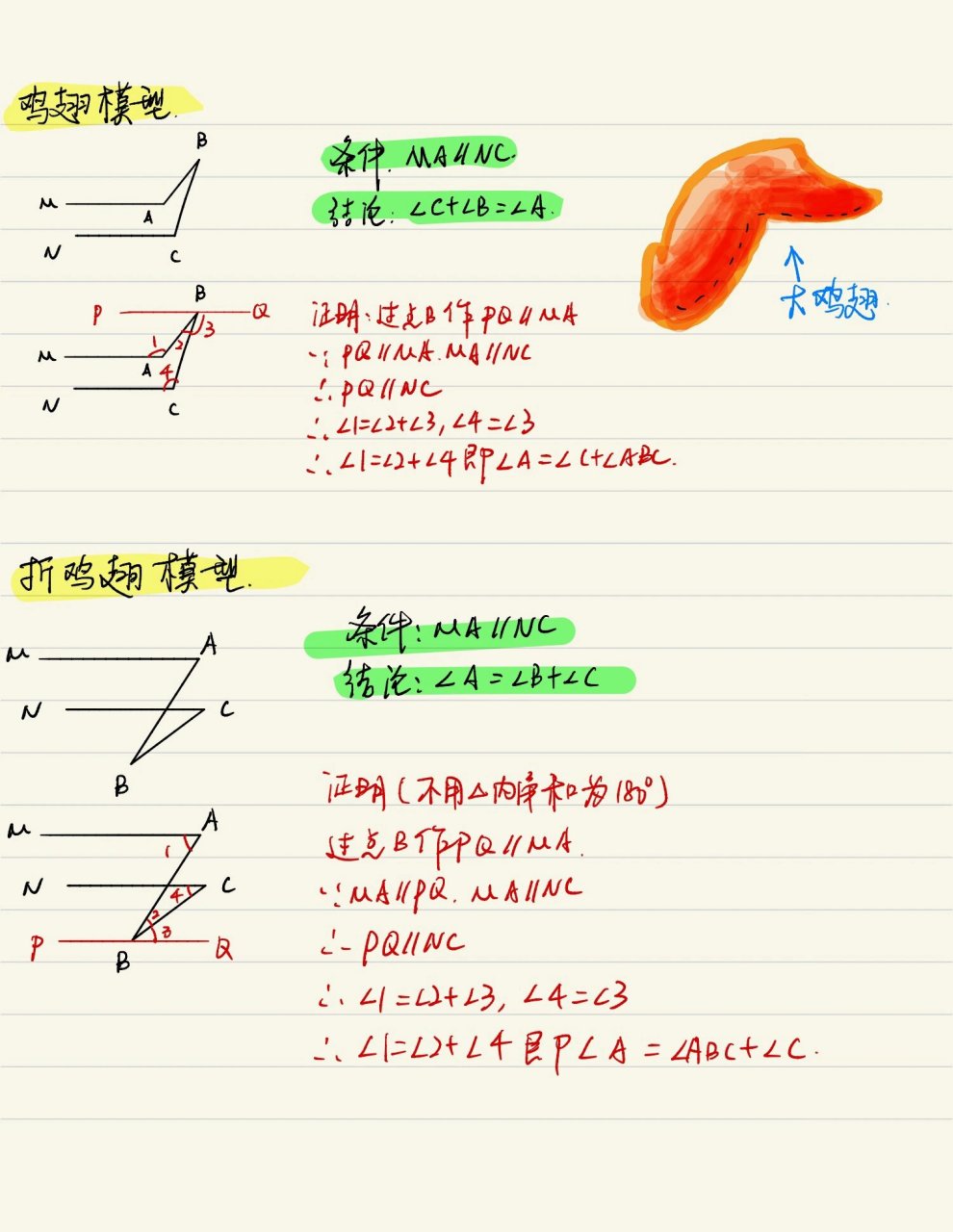 91初中必备压轴题模型 99猪蹄模型 	 99铅笔头模型 99翅尖