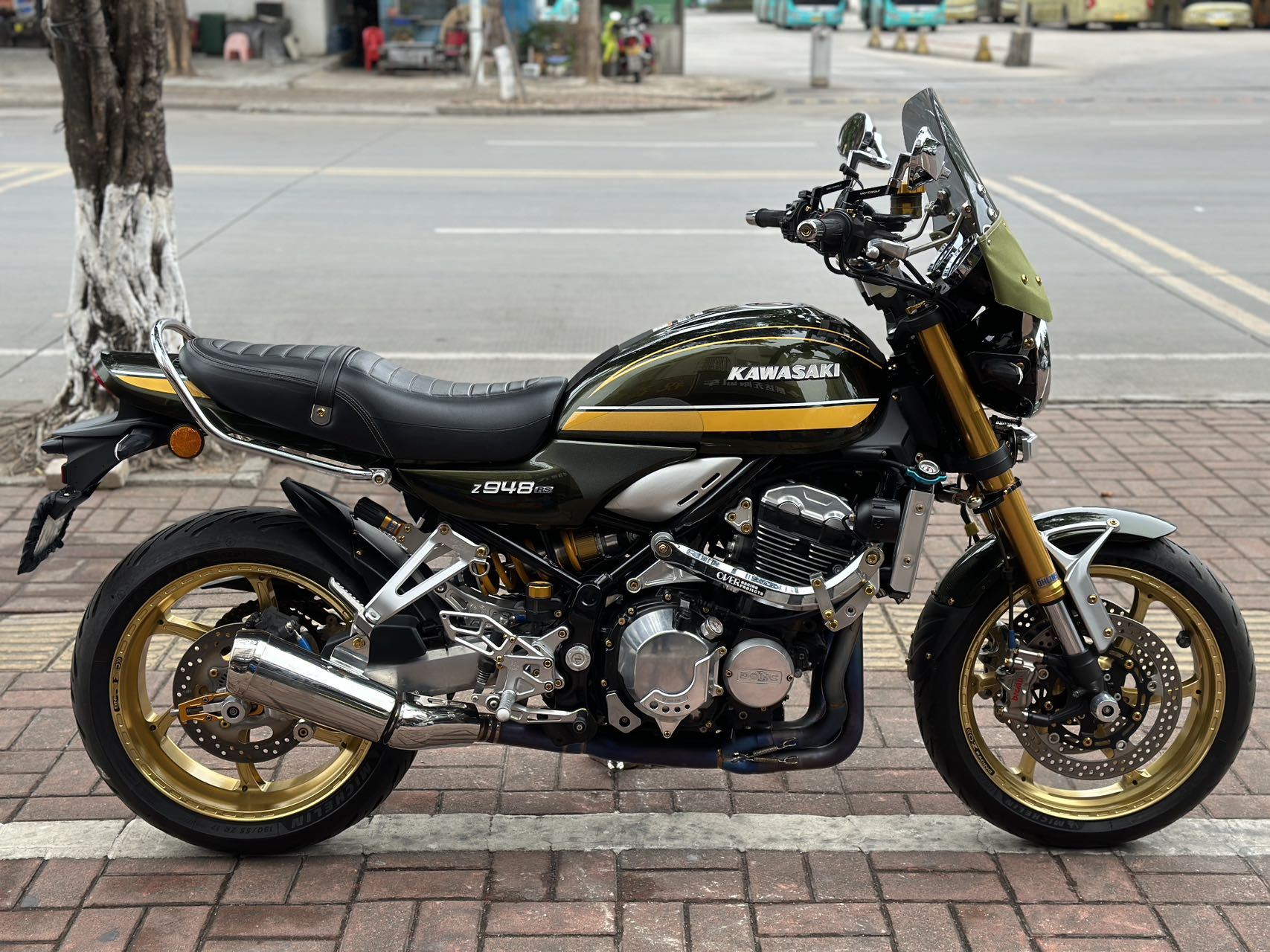 爆改2021年大贸川崎z900rs,二手户12000精品车况,改装oz轮毂,布雷博