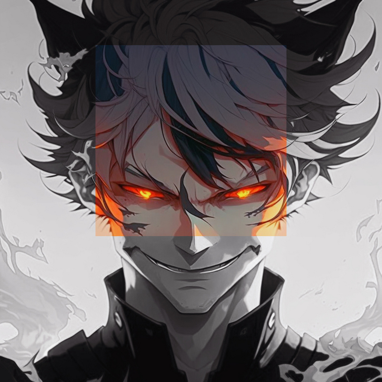 火焰97眼睛动漫帅哥?