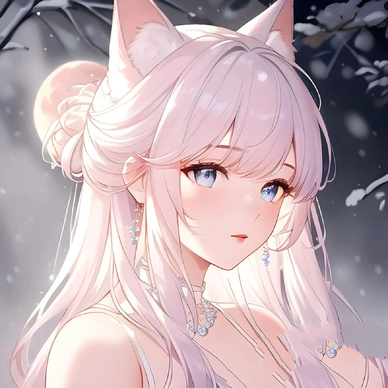 女生动漫狐狸头像哦! 可拿