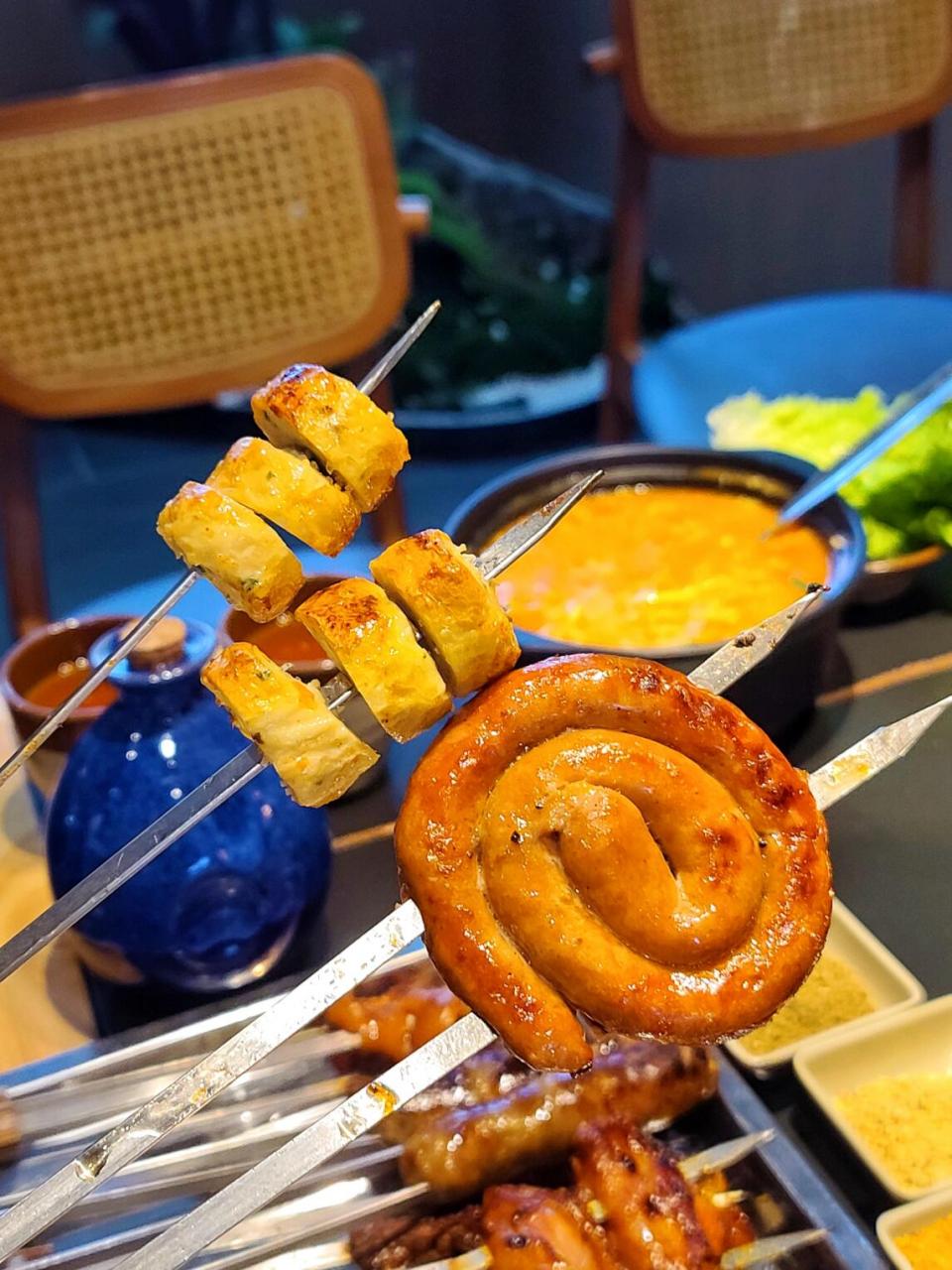 梁山烤肉##梁山烤肉郑州总店##郑州聚餐好去处##中式烤肉王聚簧上