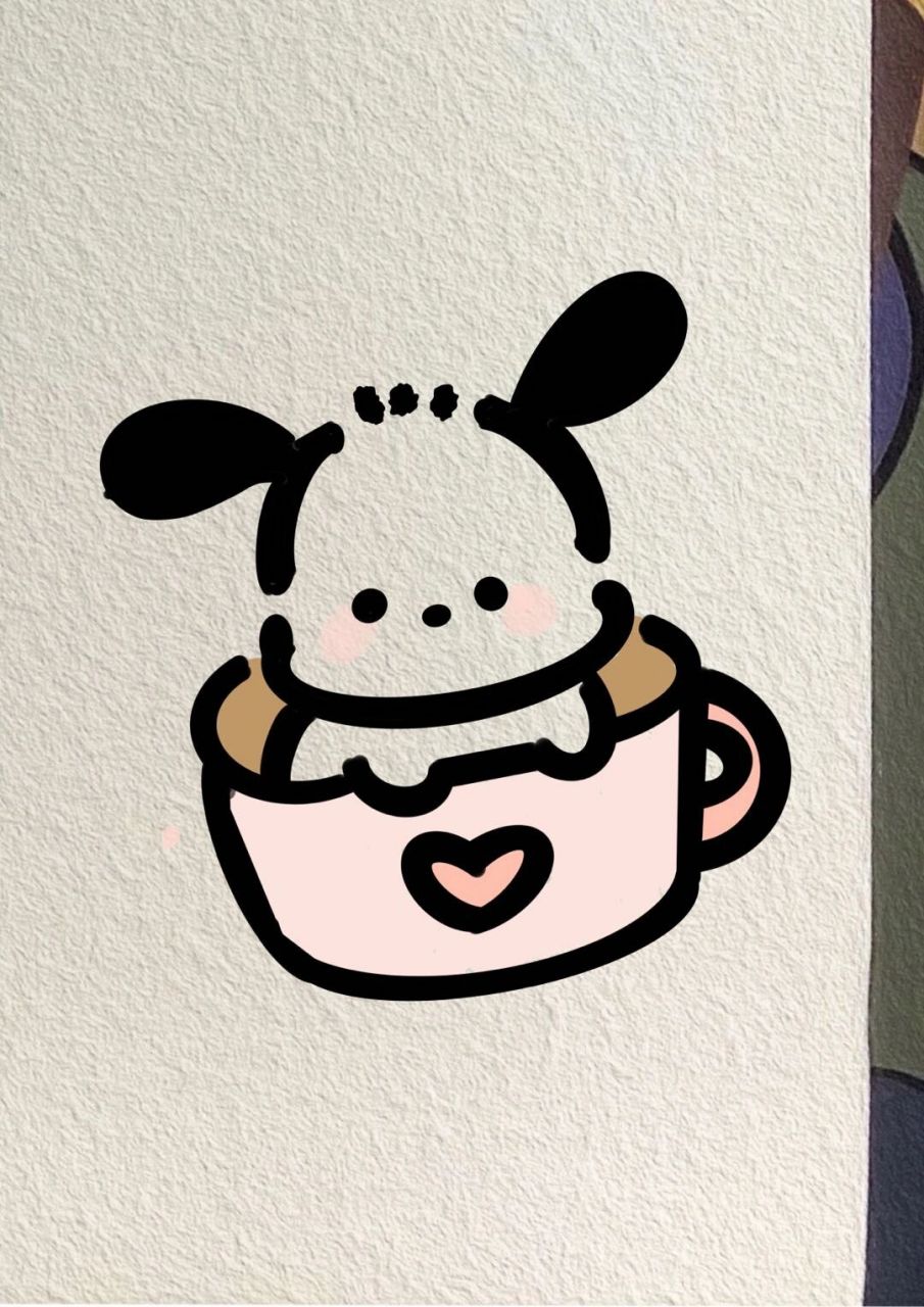 茶杯犬简笔画画法图片
