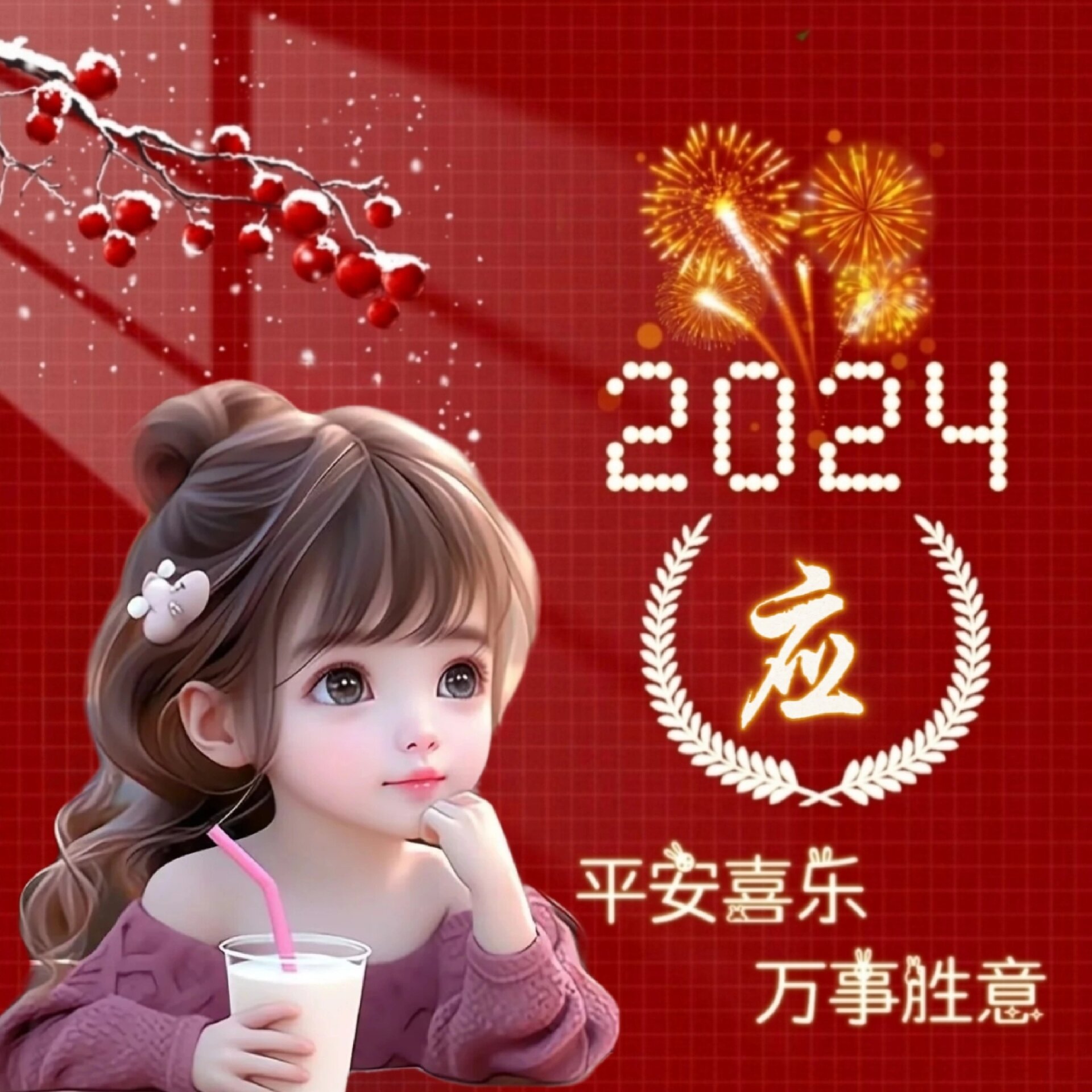 2022新年姓氏头像女生图片