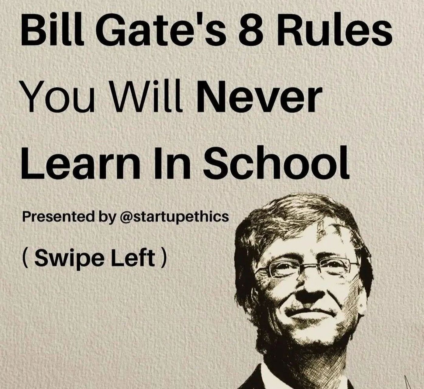 比尔盖茨 / 8条你在学校永远学不会的规则 bill gates 8 rules you
