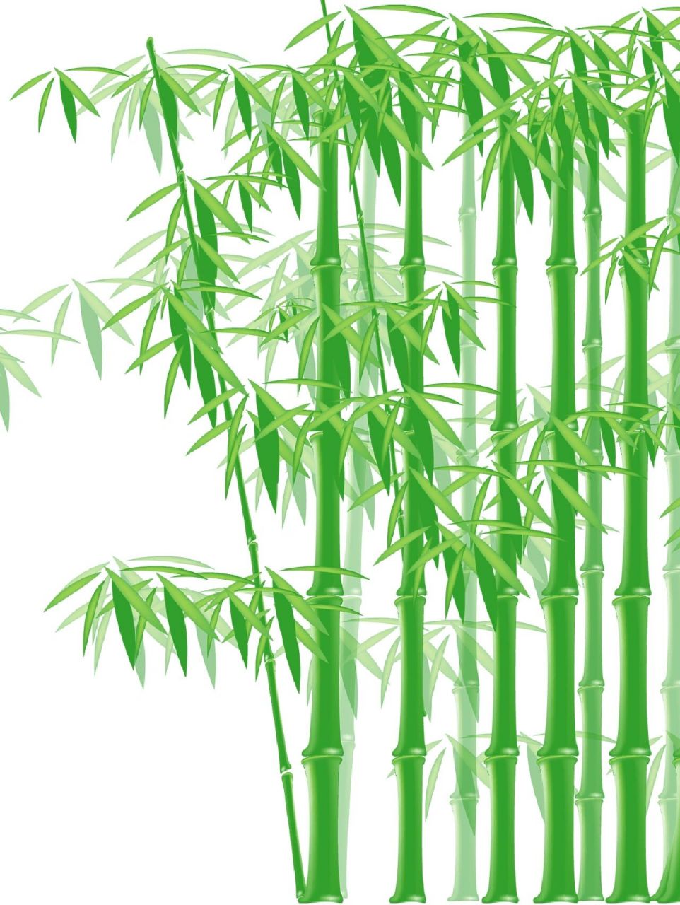 水墨古风竹子|竹叶装饰免扣素材合集no.