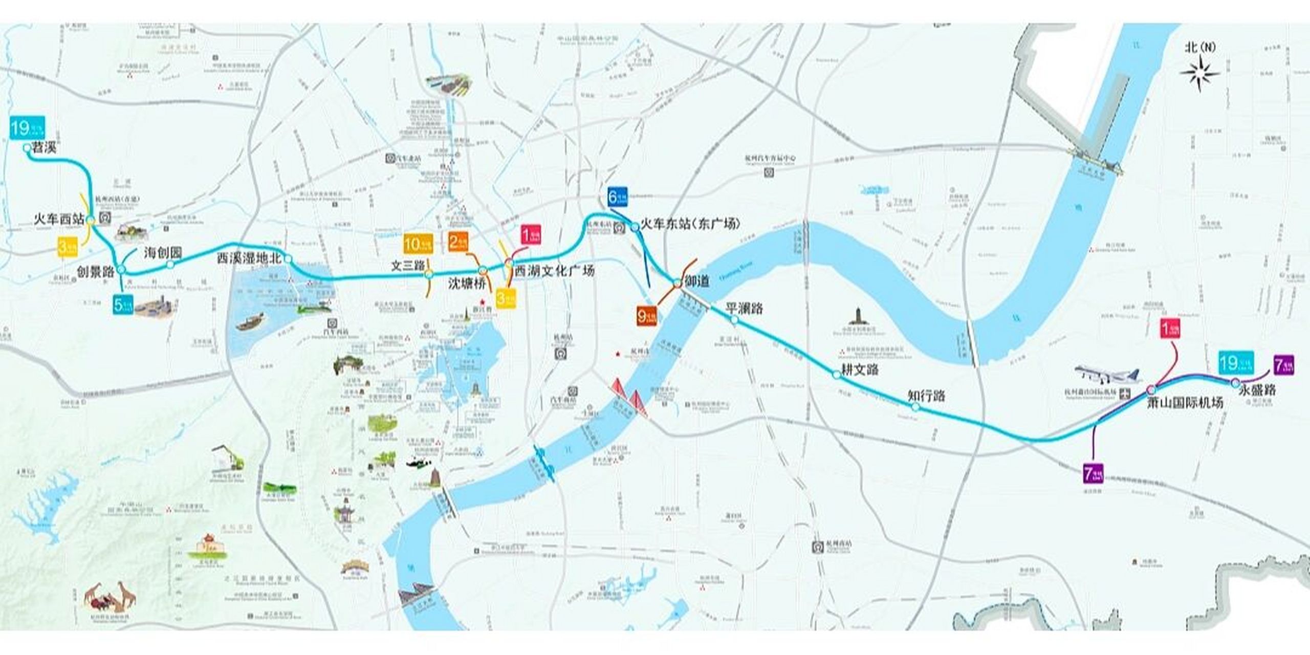 杭州机场轨道快线明日开通,列车时刻表!