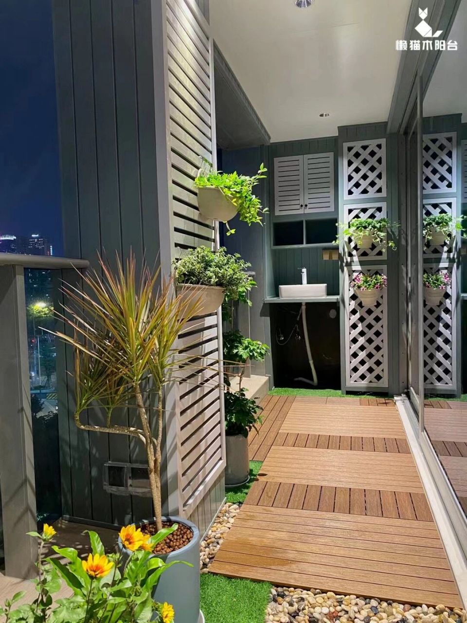 l型阳台这样做,完美 l型阳台这样做,真的好舒服