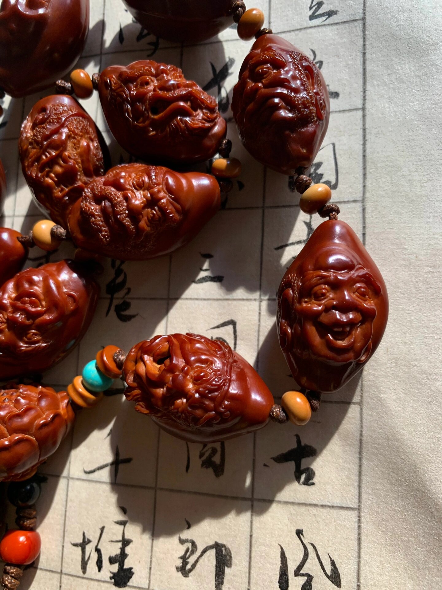 18罗汉(橄榄核雕