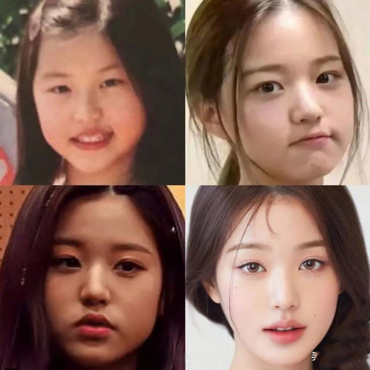 张元英的do脸过程变化图,这差别也太大了,这是缩小了半张脸?