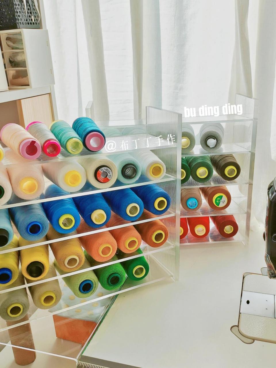 手工做了大概有十年了,缝纫线收纳一直是我头疼的一个问题.
