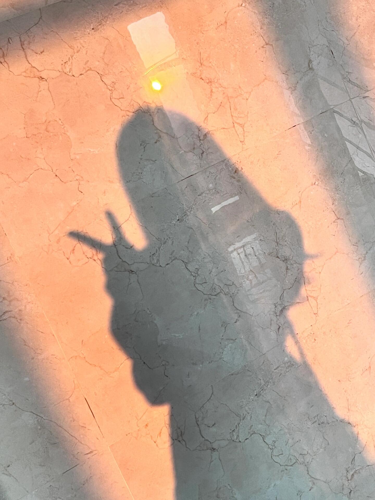 赶在日落前拍个影子照