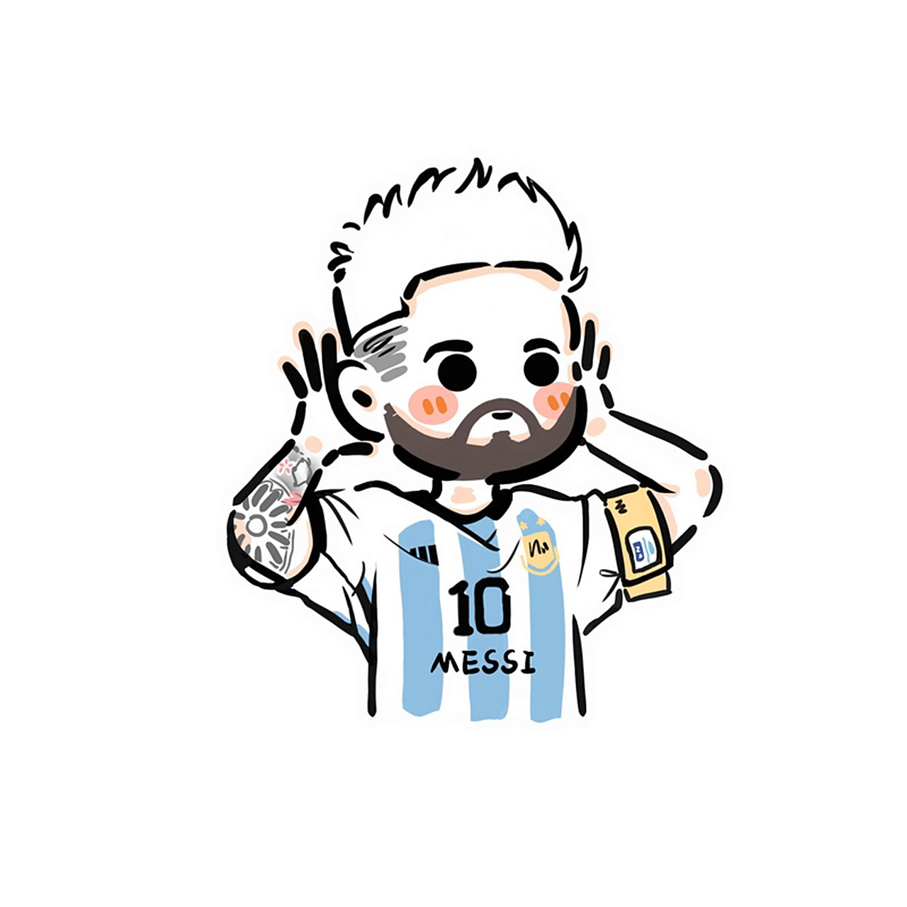 9693一组梅西小头像,请左滑查收～ 再更新一张可爱的梅老板,喜欢