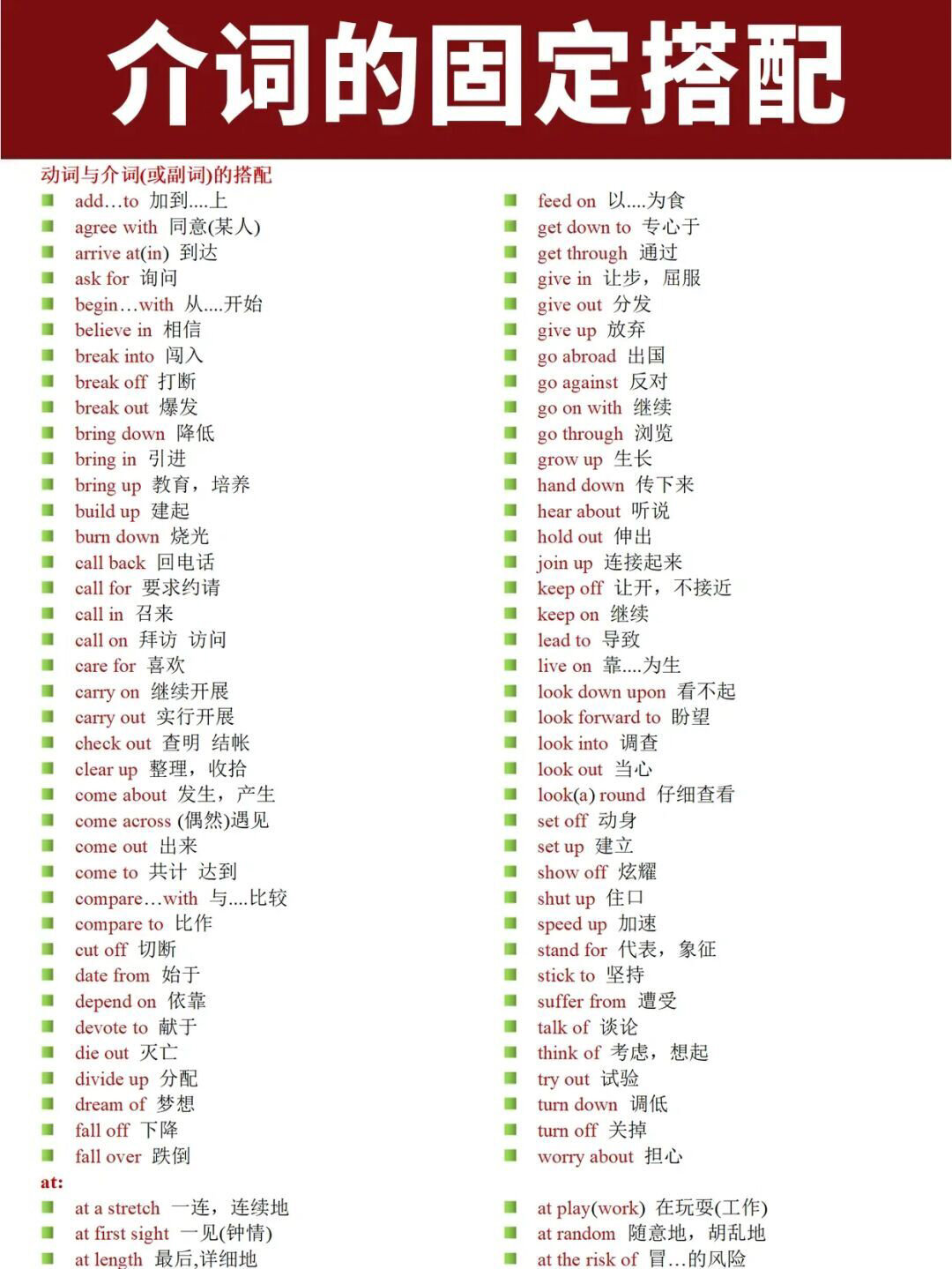 corner搭配的介词图解图片