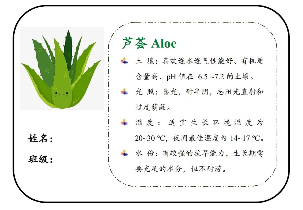 植物习性标签-芦荟