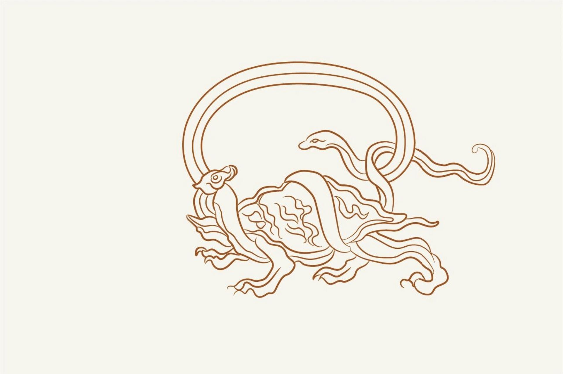 传统纹样—四神兽(青龙白虎朱雀玄武) 传统文化 设计素材 专研纤雕