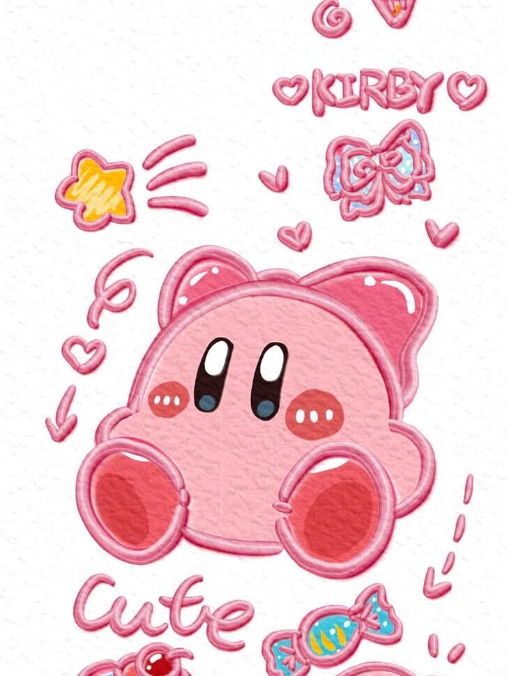 粉萌的星之卡比 近期最爱 粉嫩嫩的星之卡比 太可爱了