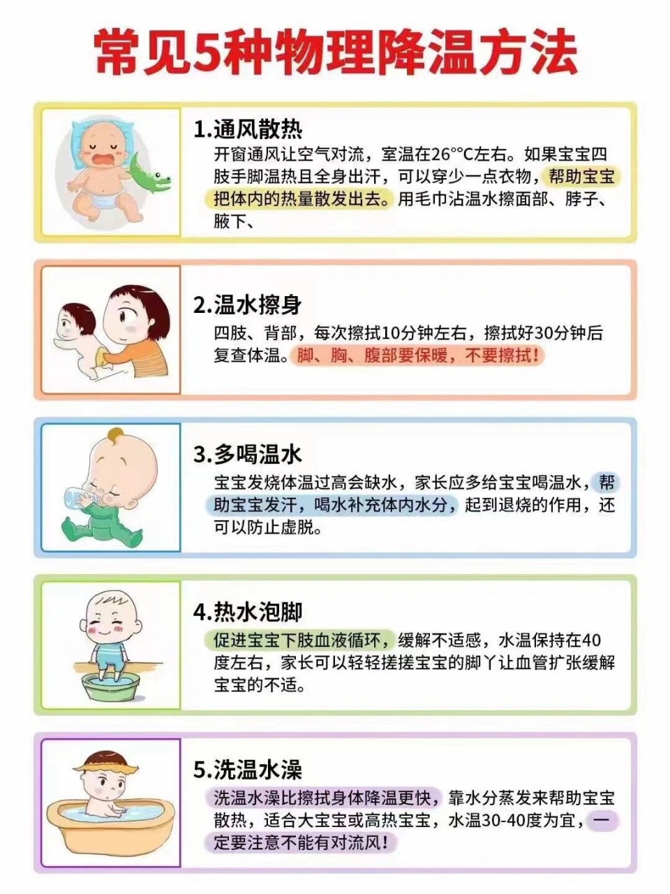 六种退烧的好方法图片