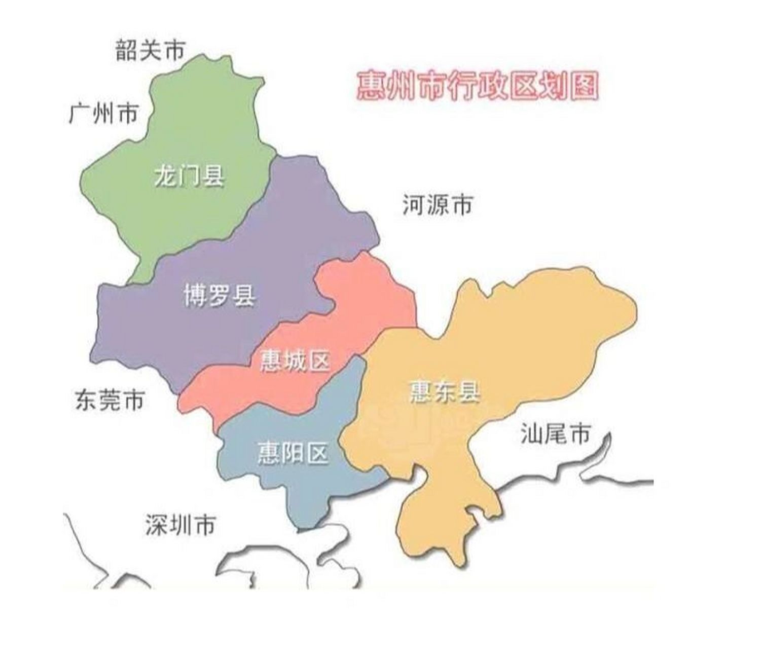 惠州地图 各镇图片