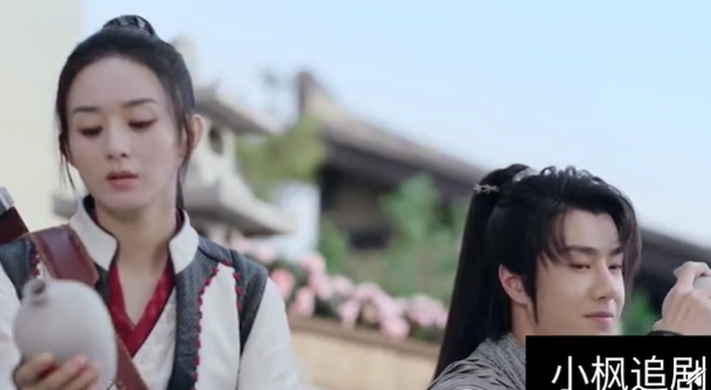 王一博演技#谢允周翡一同饮酒,感觉在喝桃花醉,谢允想买刀送给周翡