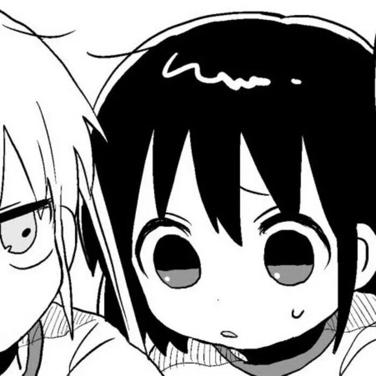 黑白动漫闺蜜头像