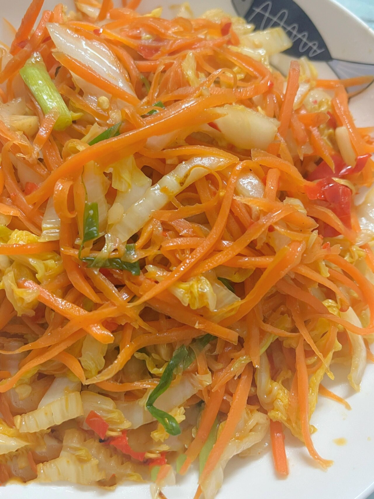 胡萝卜炒娃娃菜这样做巨好吃!